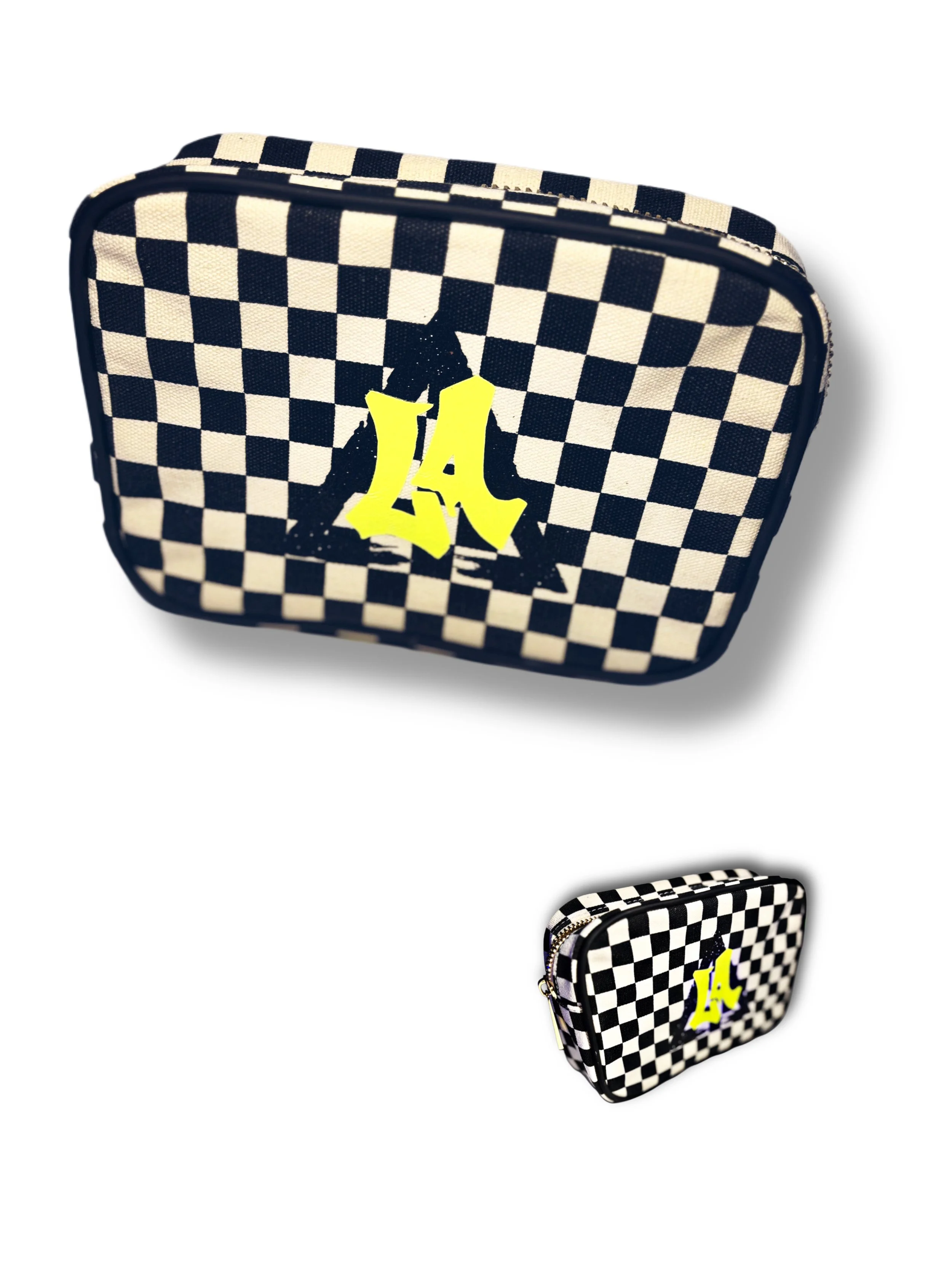 LA Checkerboard Canvas Bag