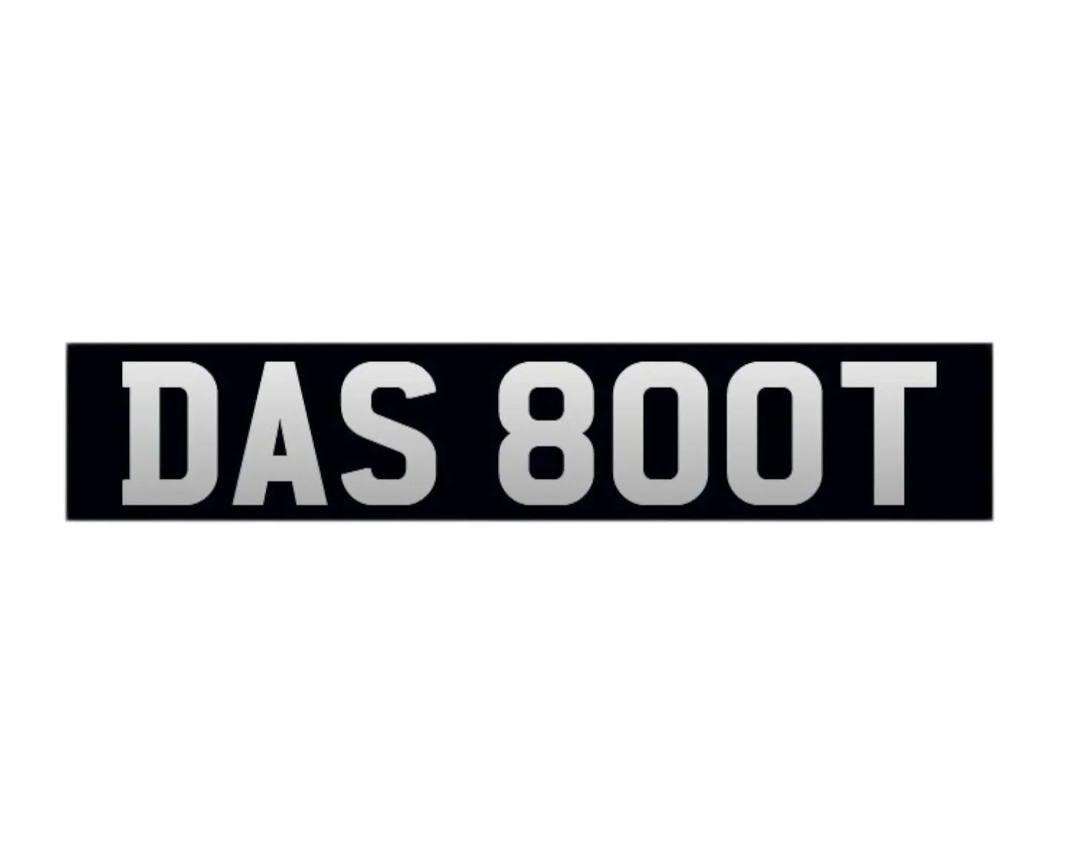 Text reads 'DAS 800T' on a black background.
