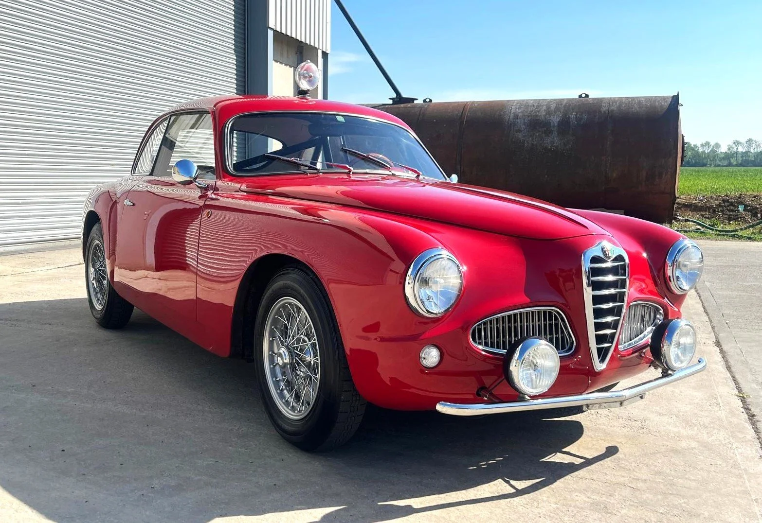 classic car alfa romeo touring of milan