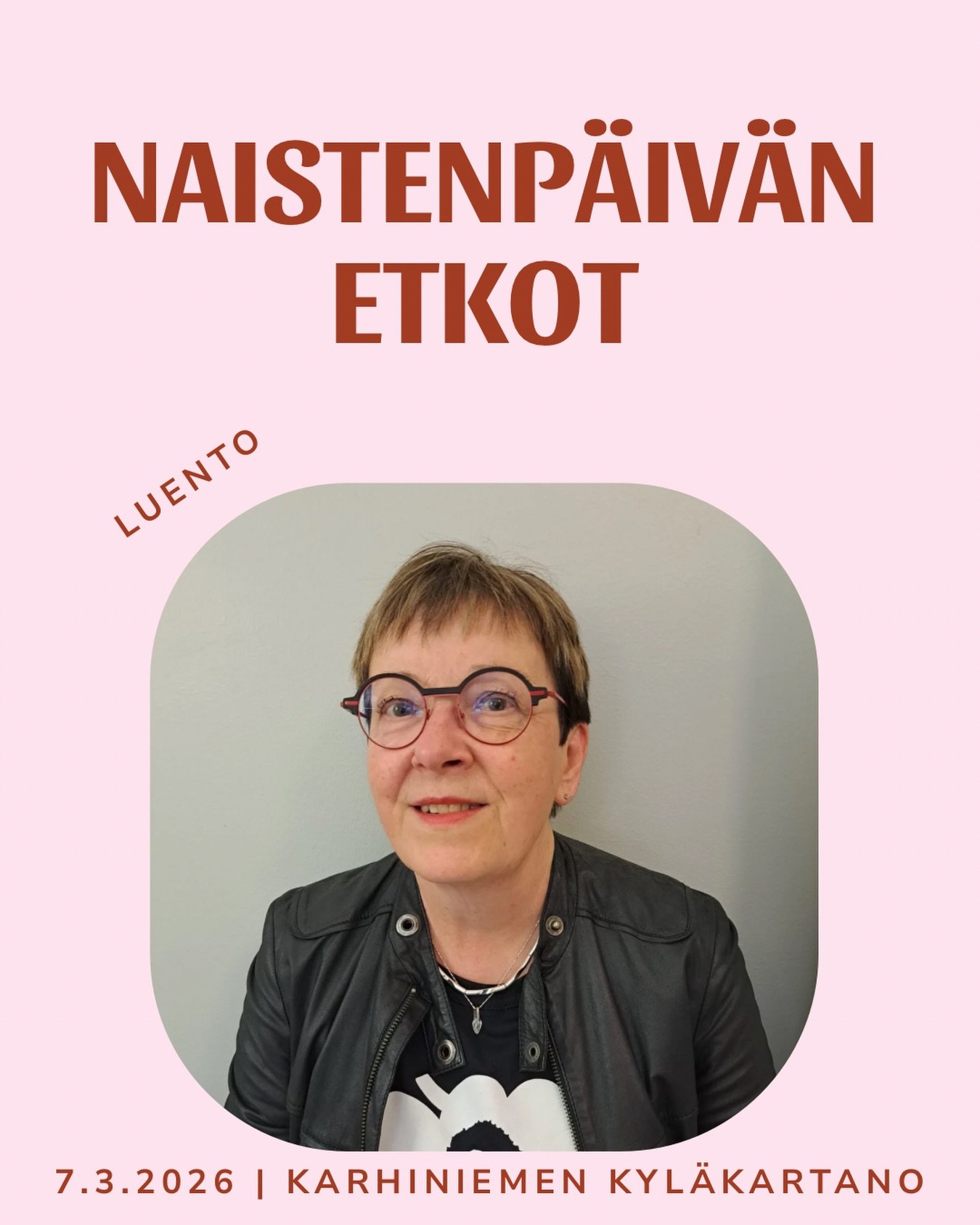 P&auml;iv&auml;n toisen luennon pit&auml;&auml; fytonomi, diplomiterapeutti Aija Alhonen. 
&rdquo;Nainen, nuori tai jo &ldquo;i&auml;kk&auml;&auml;mpi&rdquo;.

Vaivaako sinua jokin seuraavista: heikko immuunipuolustus, kuukautiskivut, kuivat limakalv