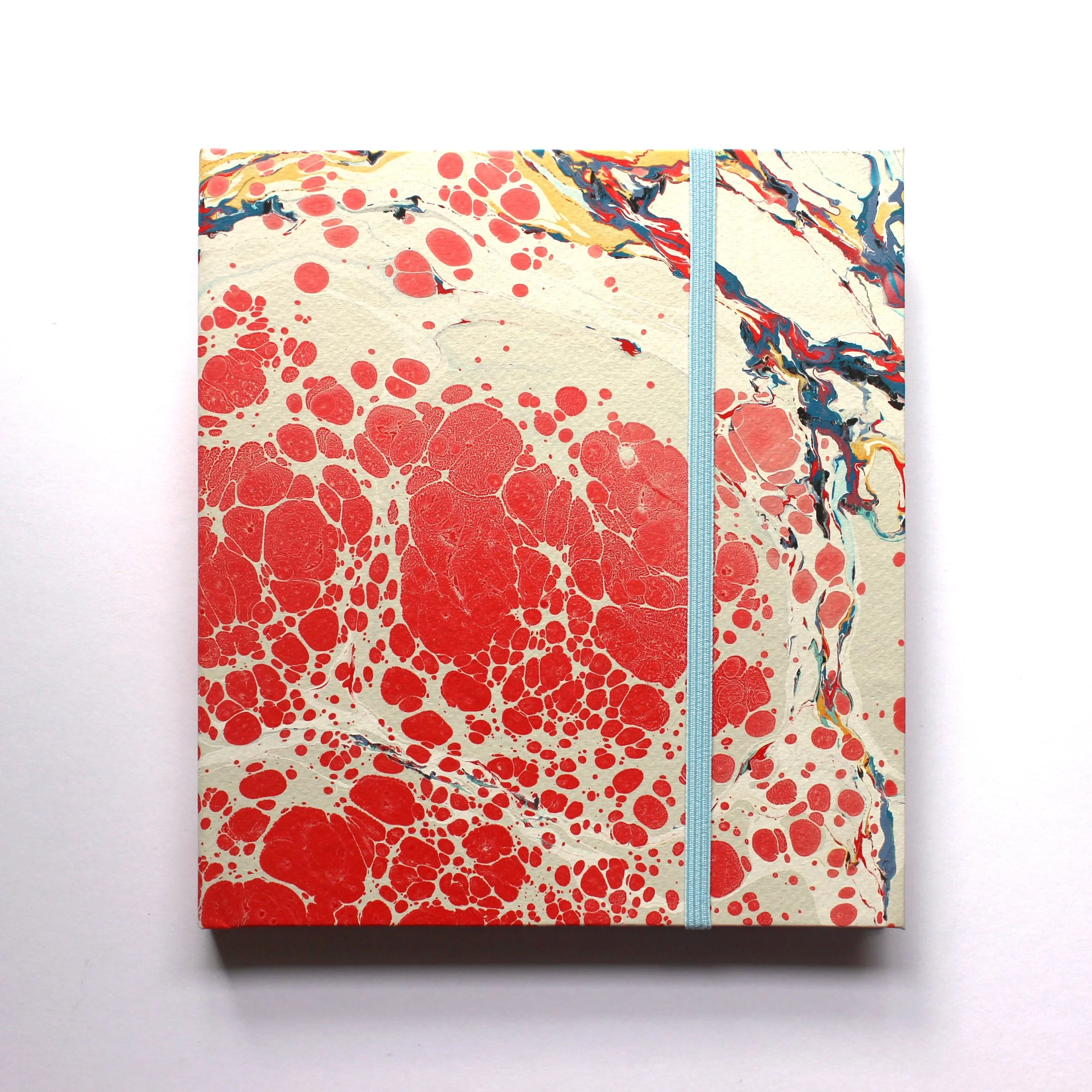 Bōk Bindery

Samsam Petherbridge has hand-bound and marbled many books under the name Bōk Bindery. This process has led to many collaborations and projects. Here are some of his favourites