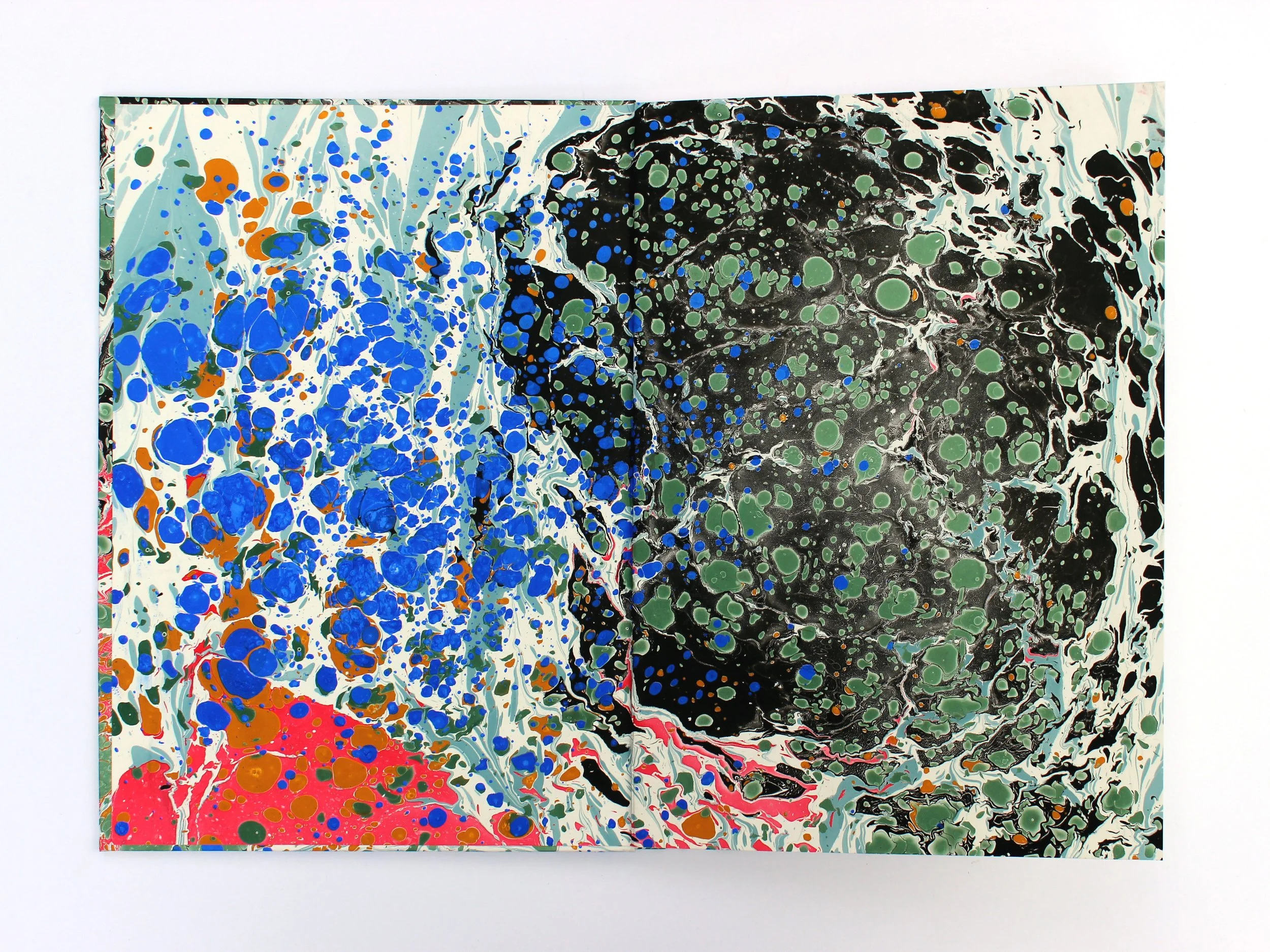 Bōk Bindery

Samsam Petherbridge has hand-bound and marbled many books under the name Bōk Bindery. This process has led to many collaborations and projects. Here are some of his favourites