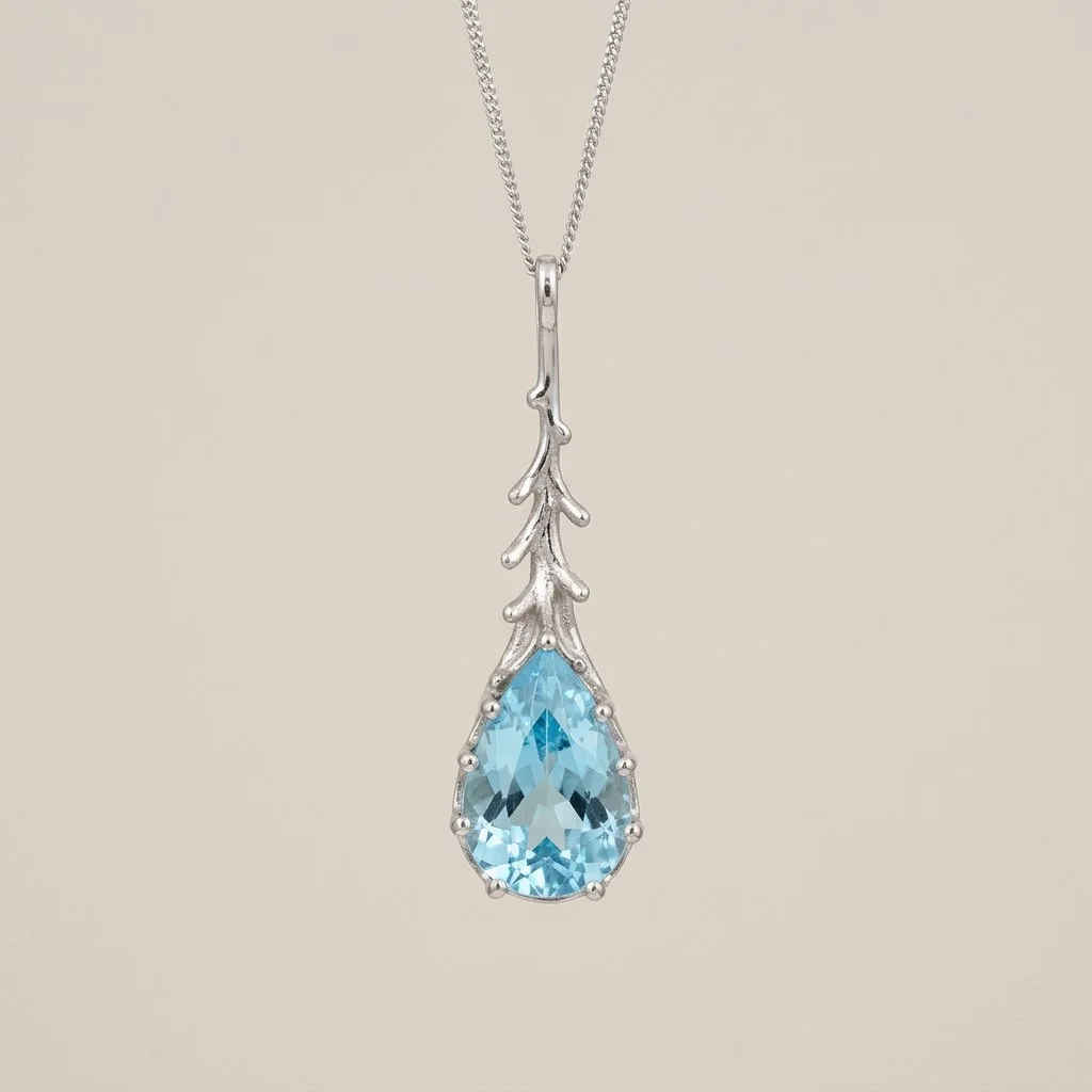 Handmade Aquamarine Pendant