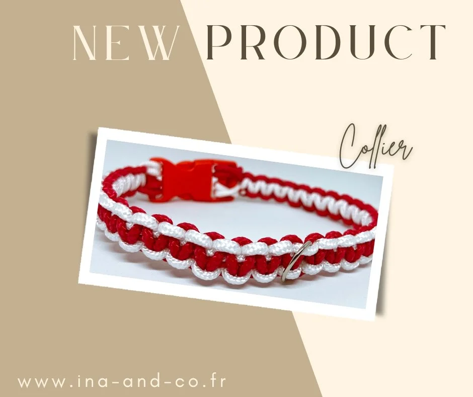 Le collier blanc et rouge d&rsquo;Ina &amp; Co allie puret&eacute; et &eacute;nergie, &agrave; l&rsquo;image de nos fid&egrave;les compagnons.

Le blanc symbolise la douceur et la confiance, le rouge, la passion et la vitalit&eacute; ❤️

R&eacute;sis