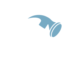 En hammer med en svart bakgrunn.