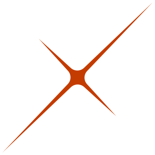 Logo en forma de estrella o explosión en color marrón sobre fondo negro.