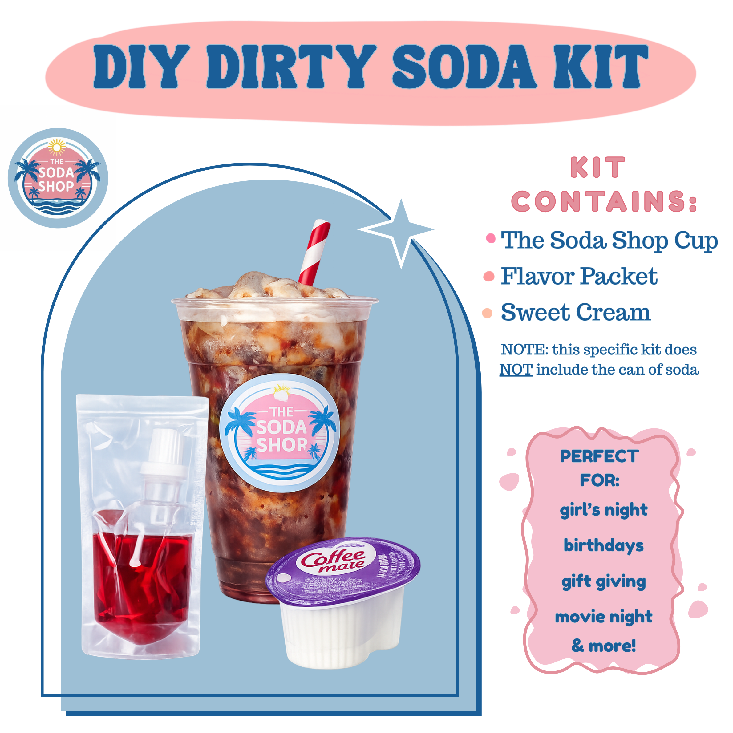 DIY DIRTY SODA KIT - Single (No Soda)