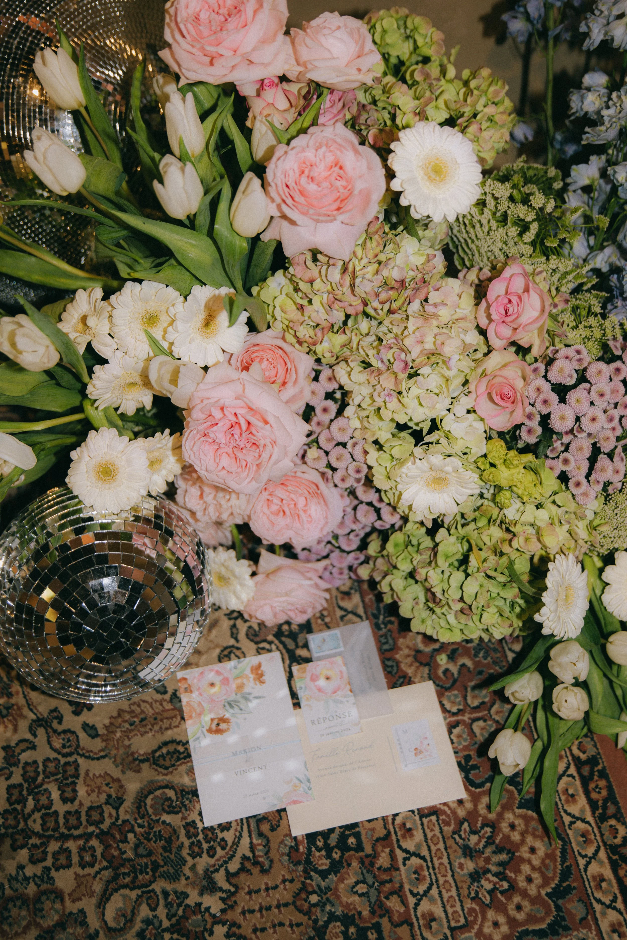 composition florale mariage