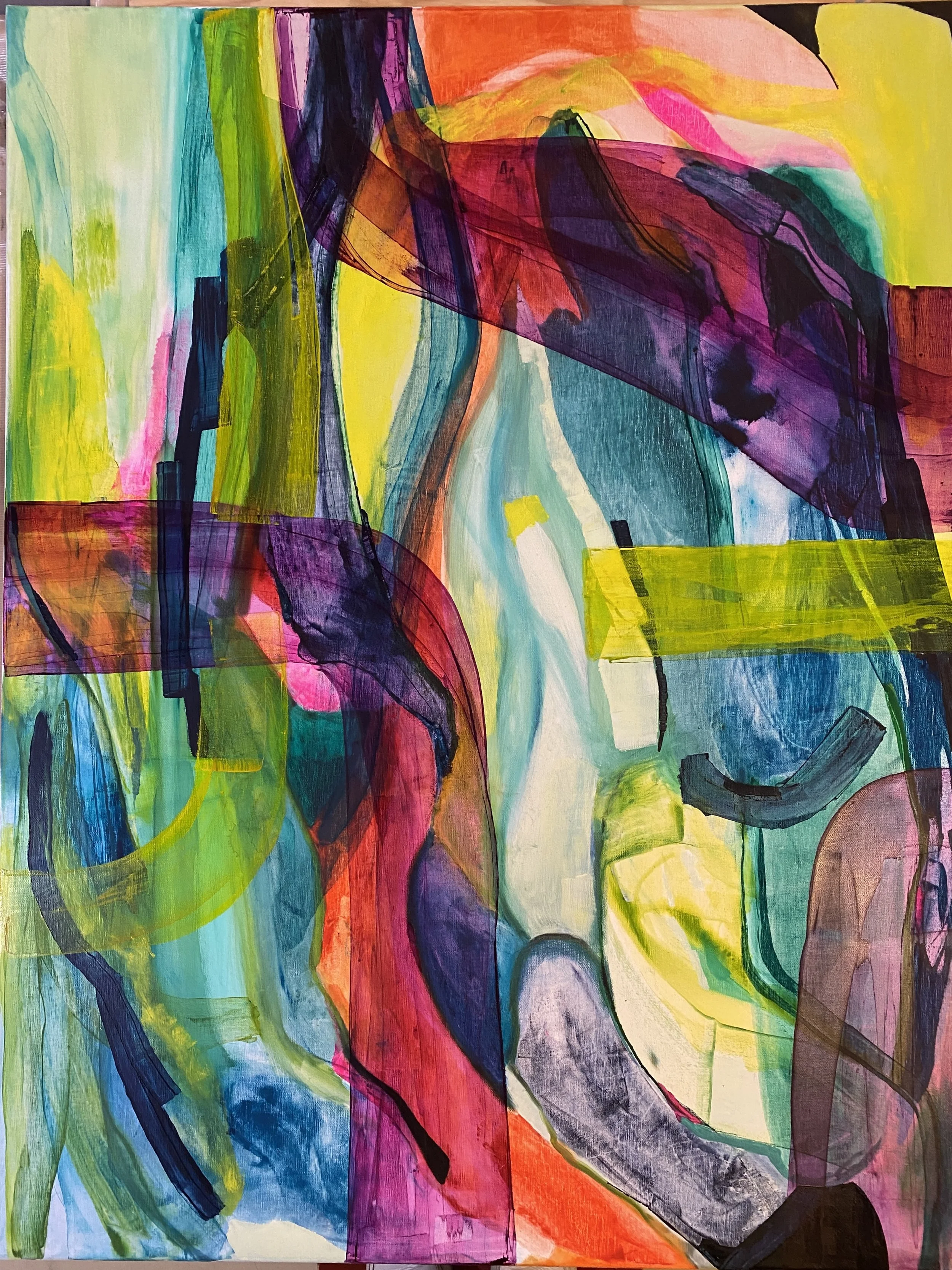 Instinct, huile sur toile, 89X116