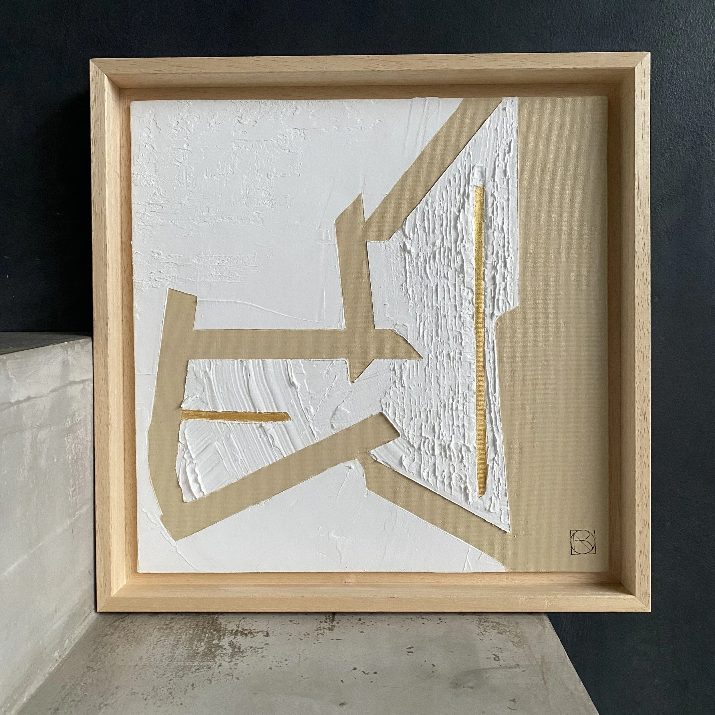 MatièreS Nature, techniques mixtes sur carton toilé, 34X34