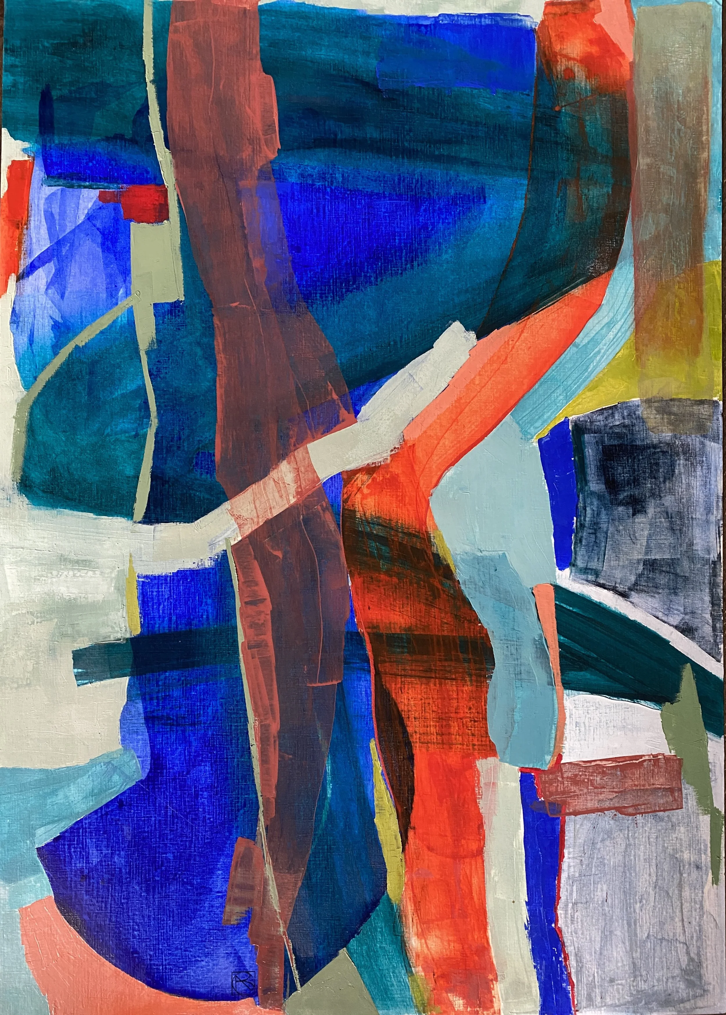 Instinct, huile sur carton toilé, 72X102