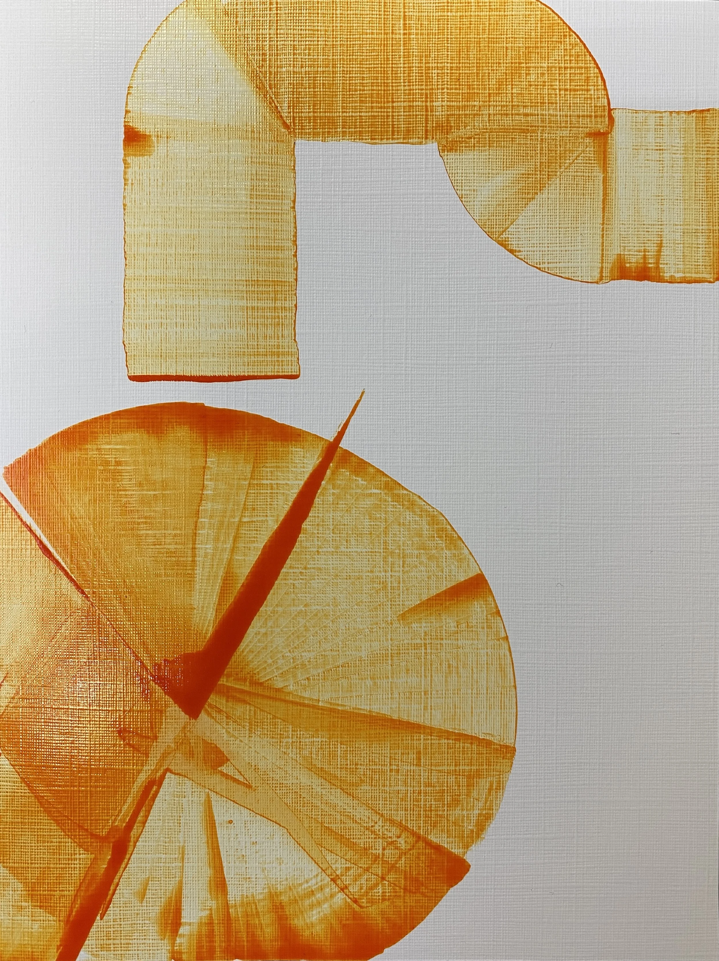 Tourbillons et Connexions, encre sur papier toilé, 15X20