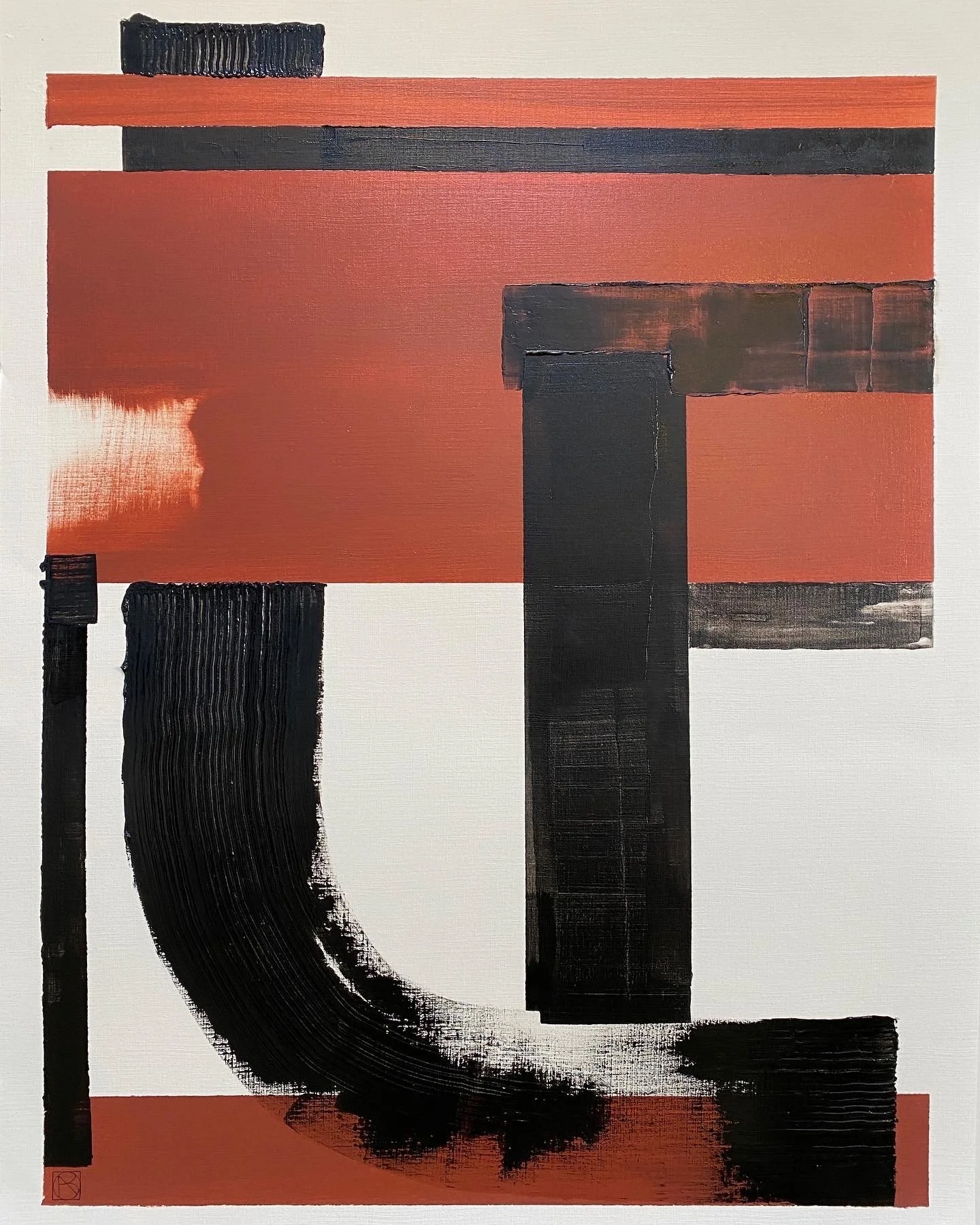 Lumières Noires terracotta, Réalisée en 2023, cette œuvre est unique.
Monogrammé (en bas) puis signé, daté et titré 'Nadia Barbotin Lumières Noires 2023
Peinture à l'huile sur papier
52 x 67 cm