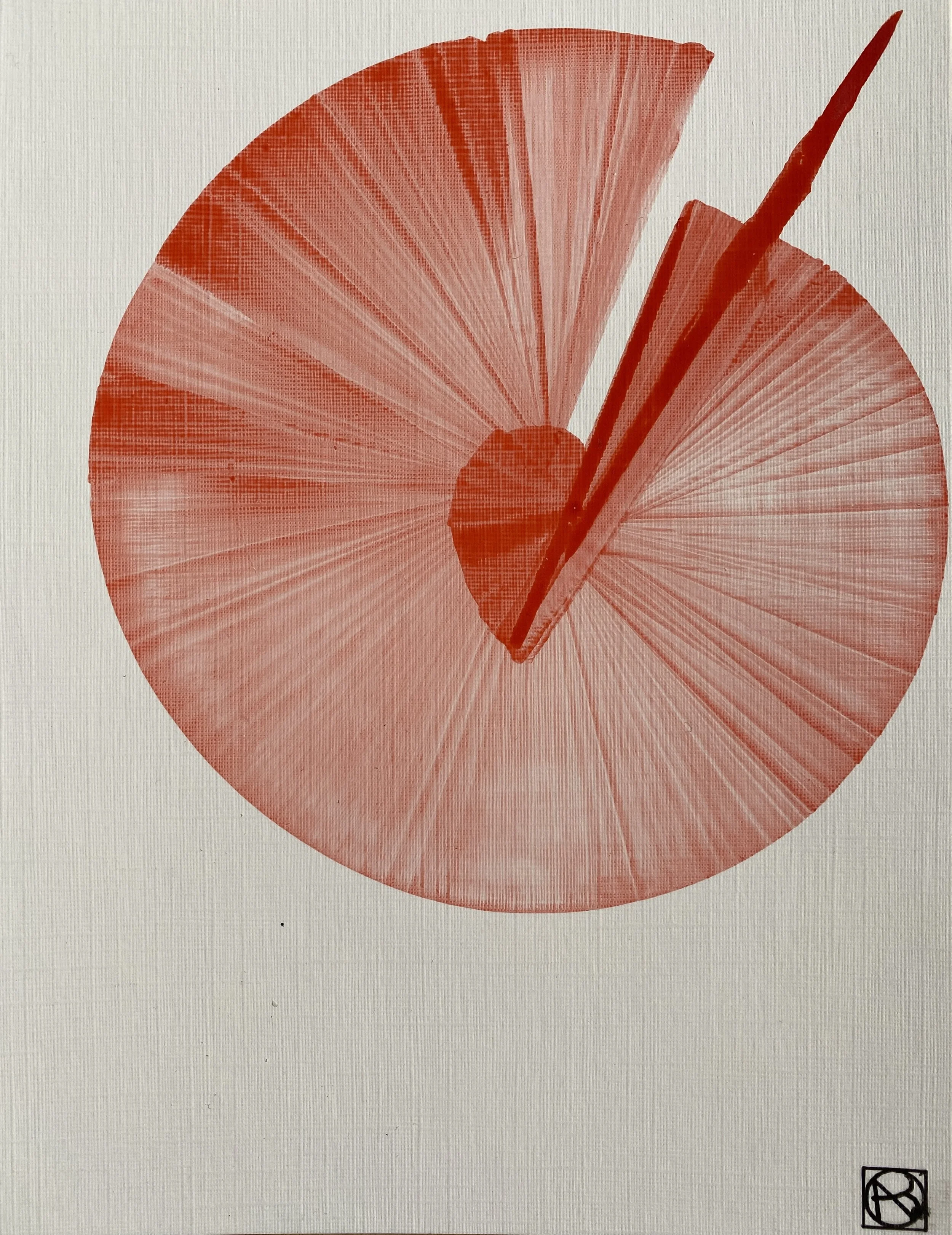 Tourbillons et Connexions, encre sur papier toilé, 15X20