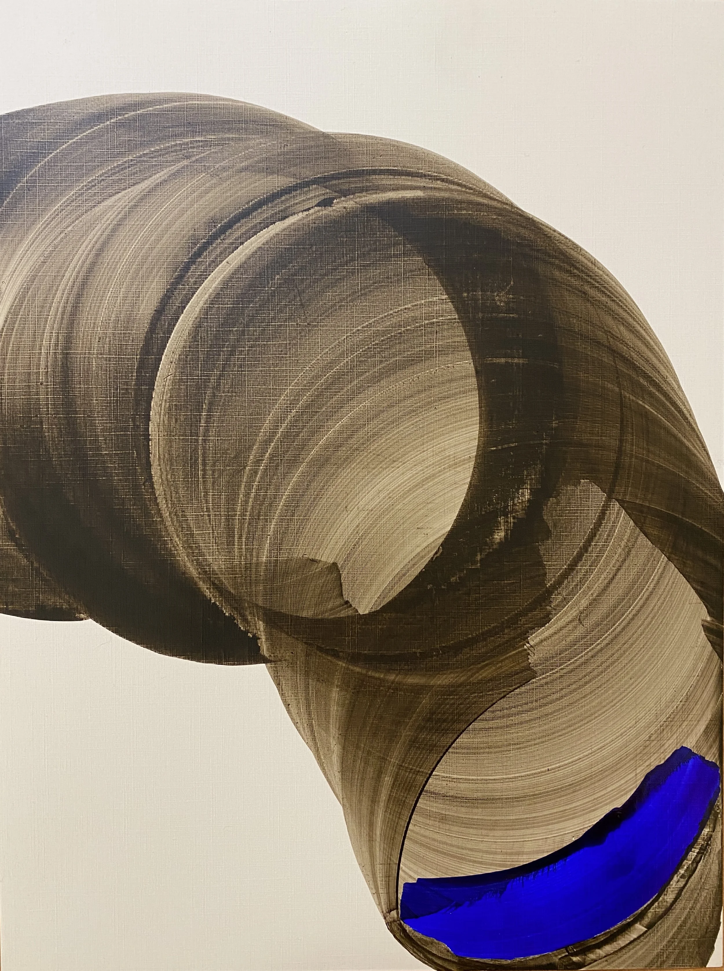 Tourbillons et Connexions, encre sur papier toilé, 30X40