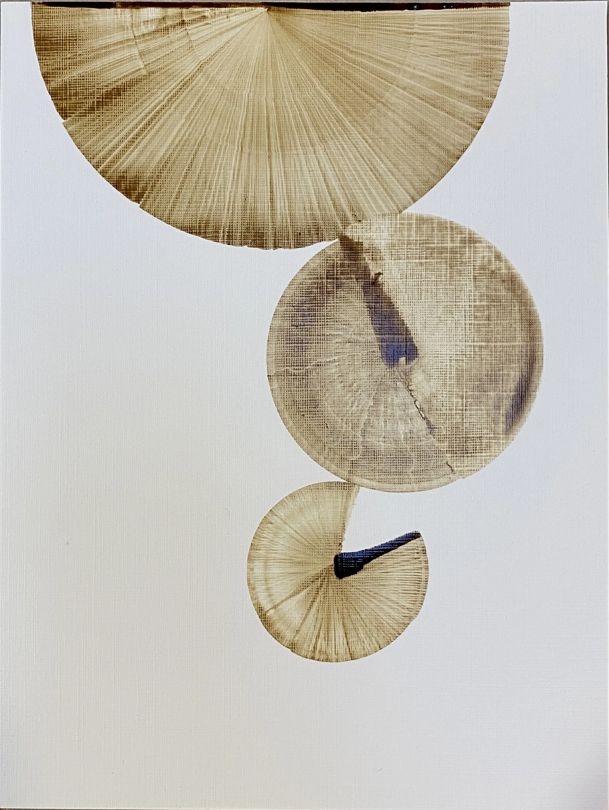 Tourbillons et Connexions, encre sur papier toilé, 15X20