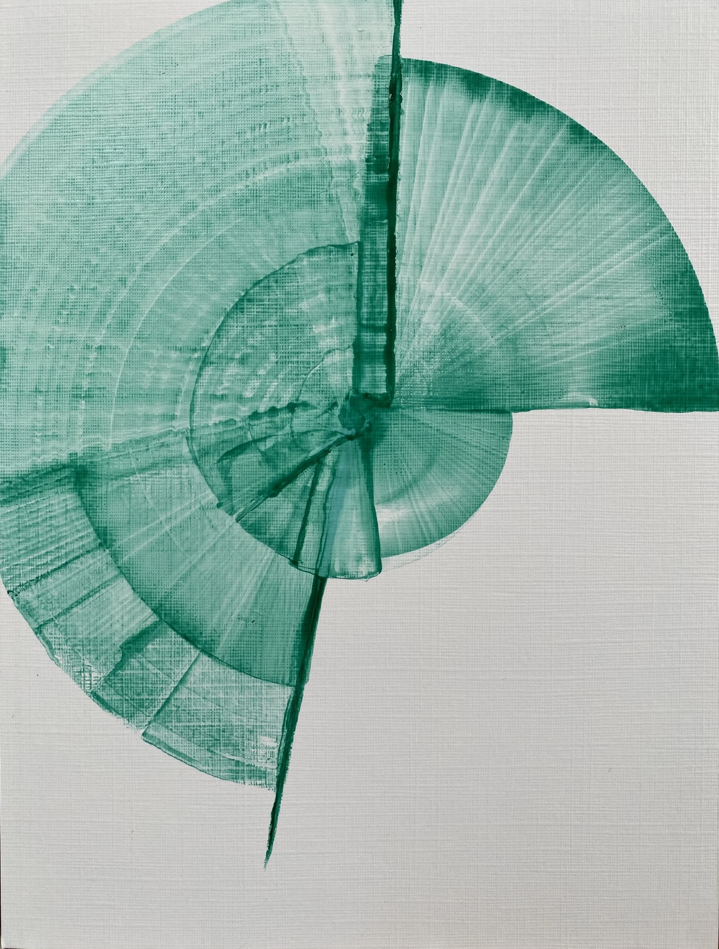 Tourbillons et Connexions, encre sur papier toilé, 15X20