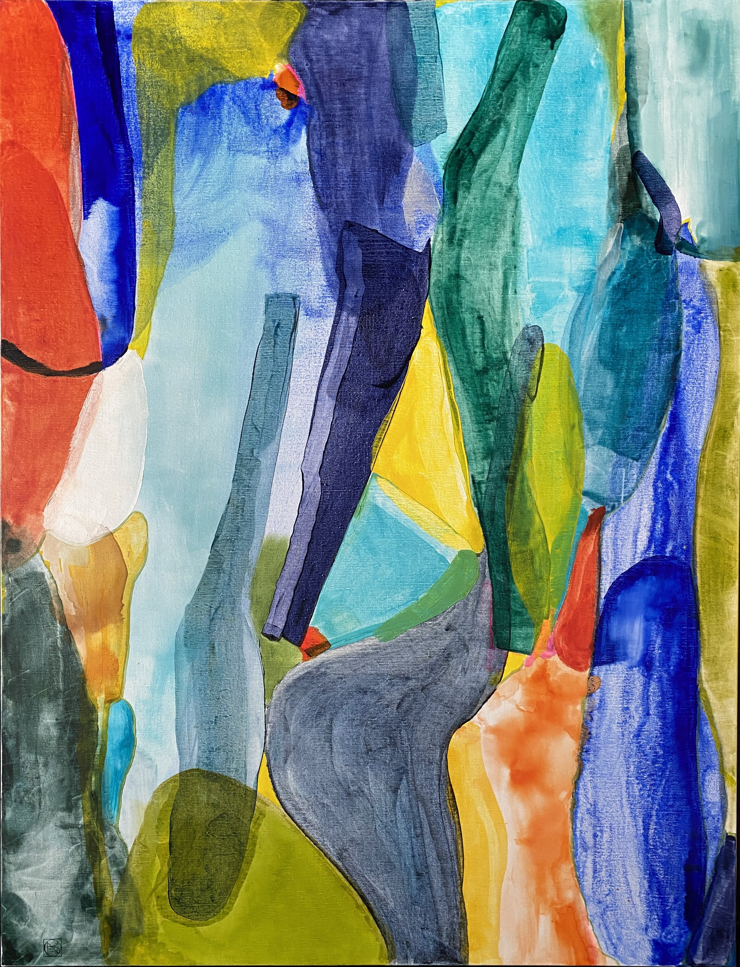 Vendu-Instinct, huile sur toile, 89X116