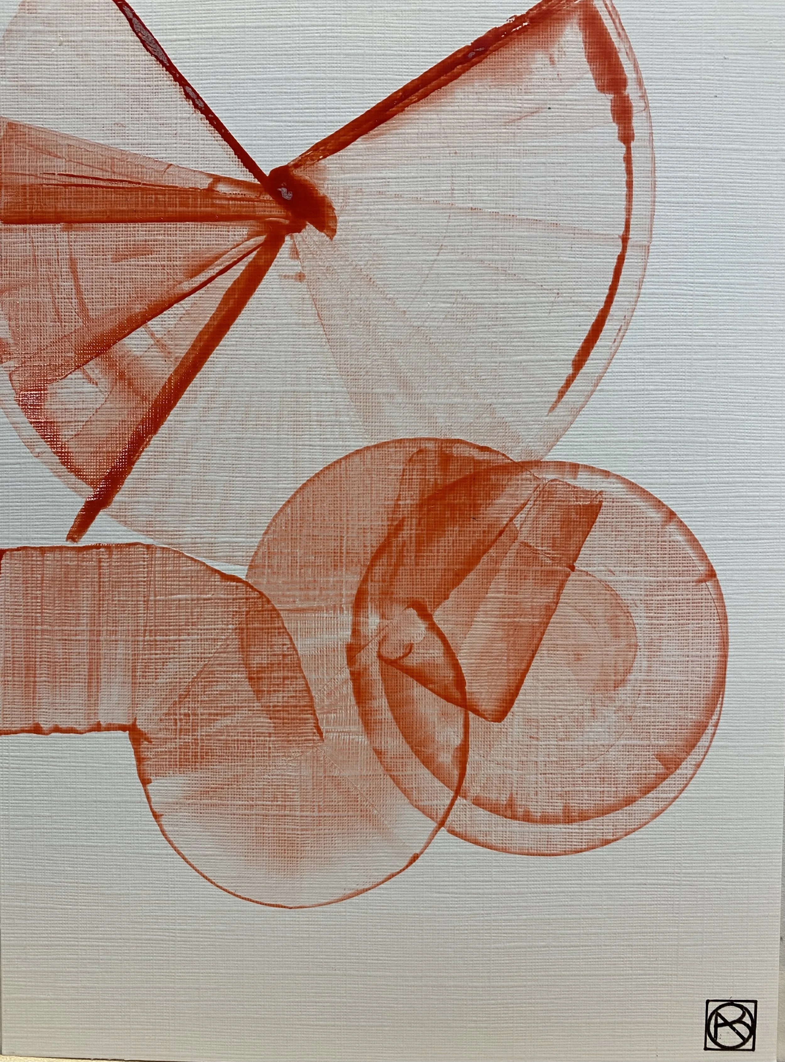 Tourbillons et Connexions, encre sur papier toilé, 15X20