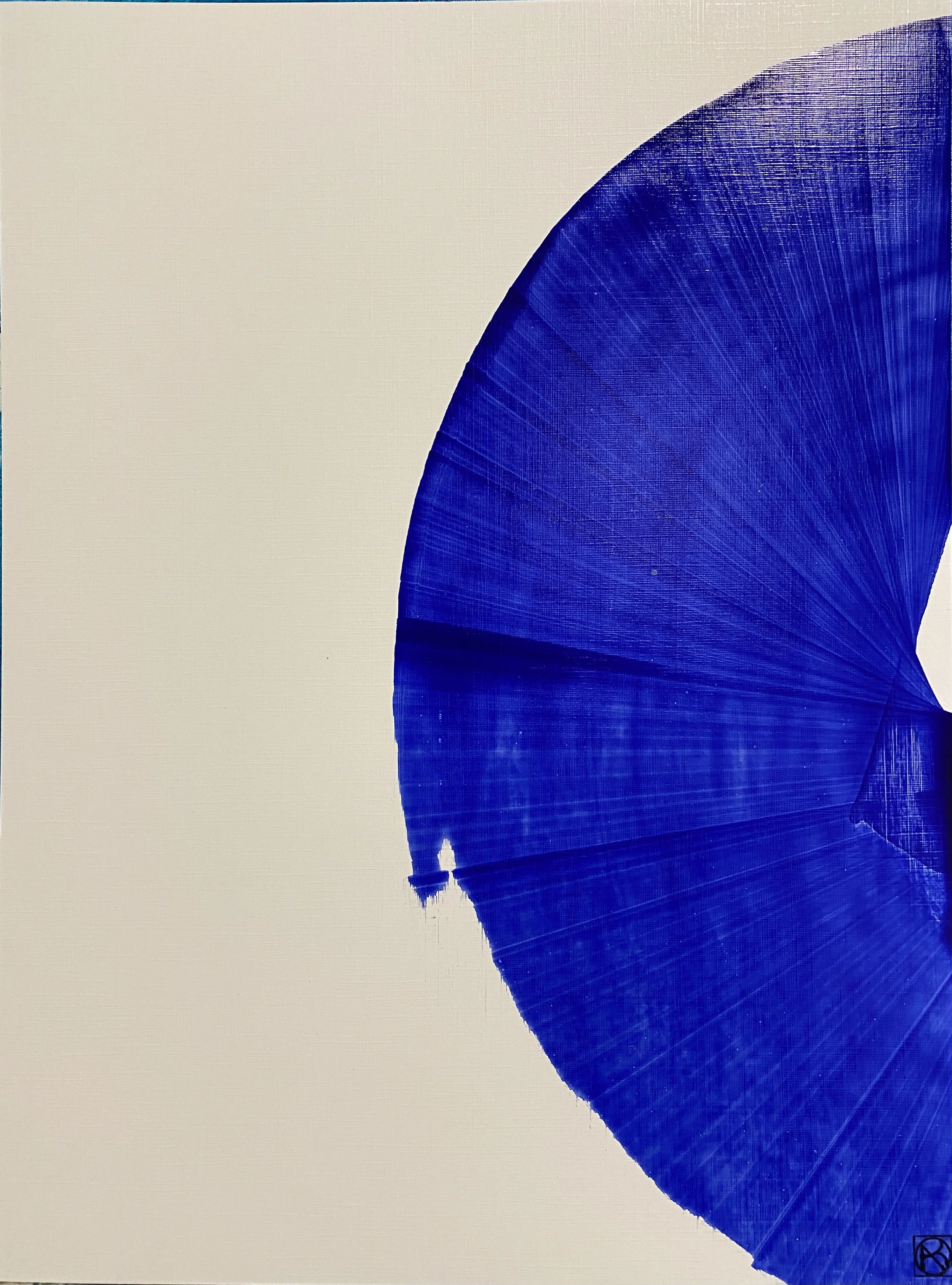 Tourbillons et Connexions, encre sur papier toilé, 30X40