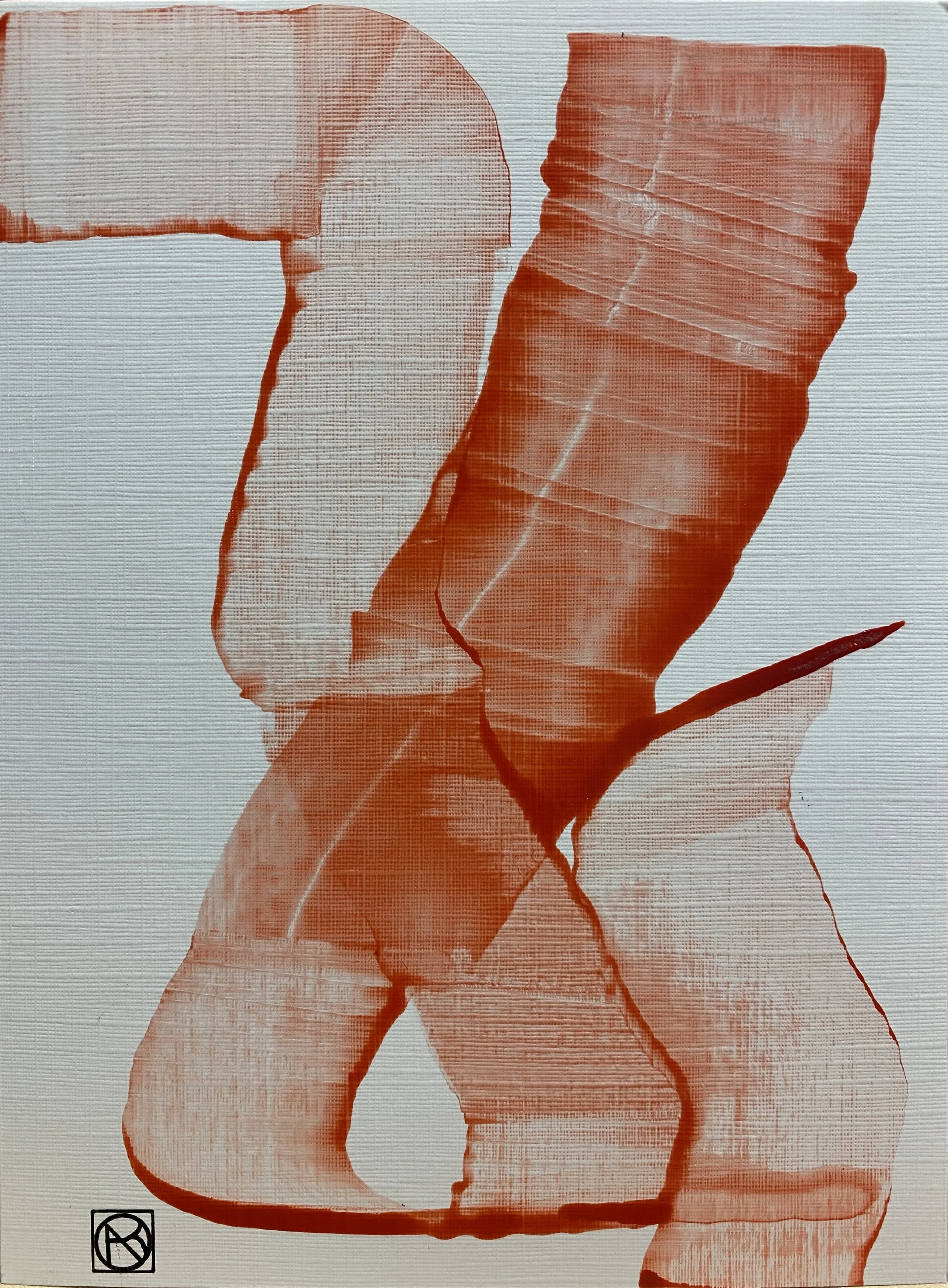 Tourbillons et Connexions, encre sur papier toilé, 15X20