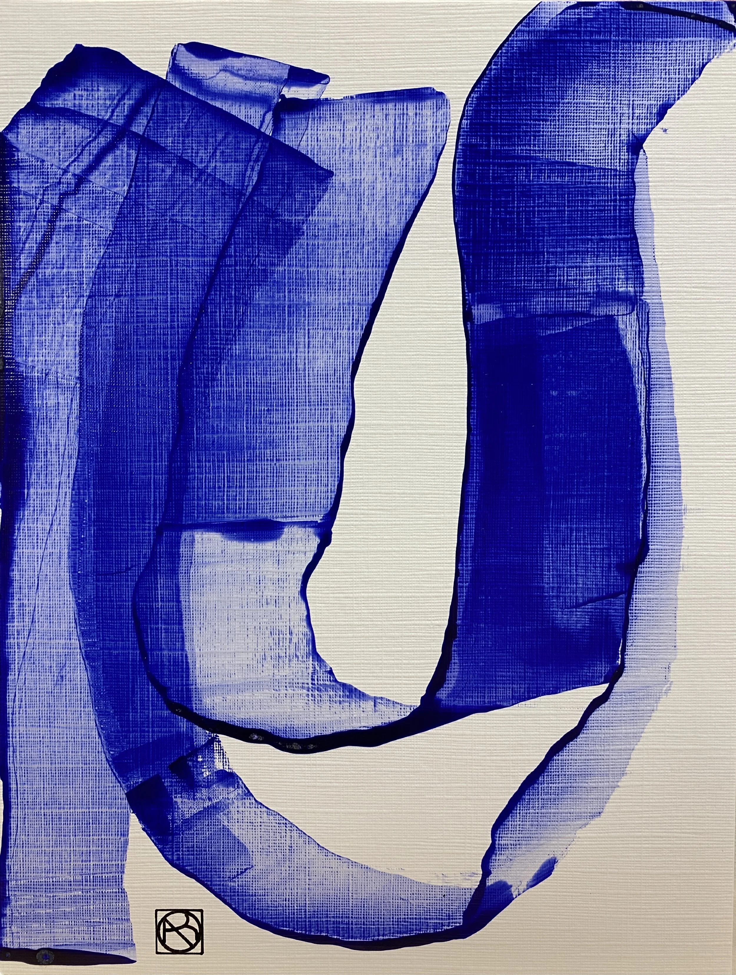 Tourbillons et Connexions, encre sur papier toilé, 15X20