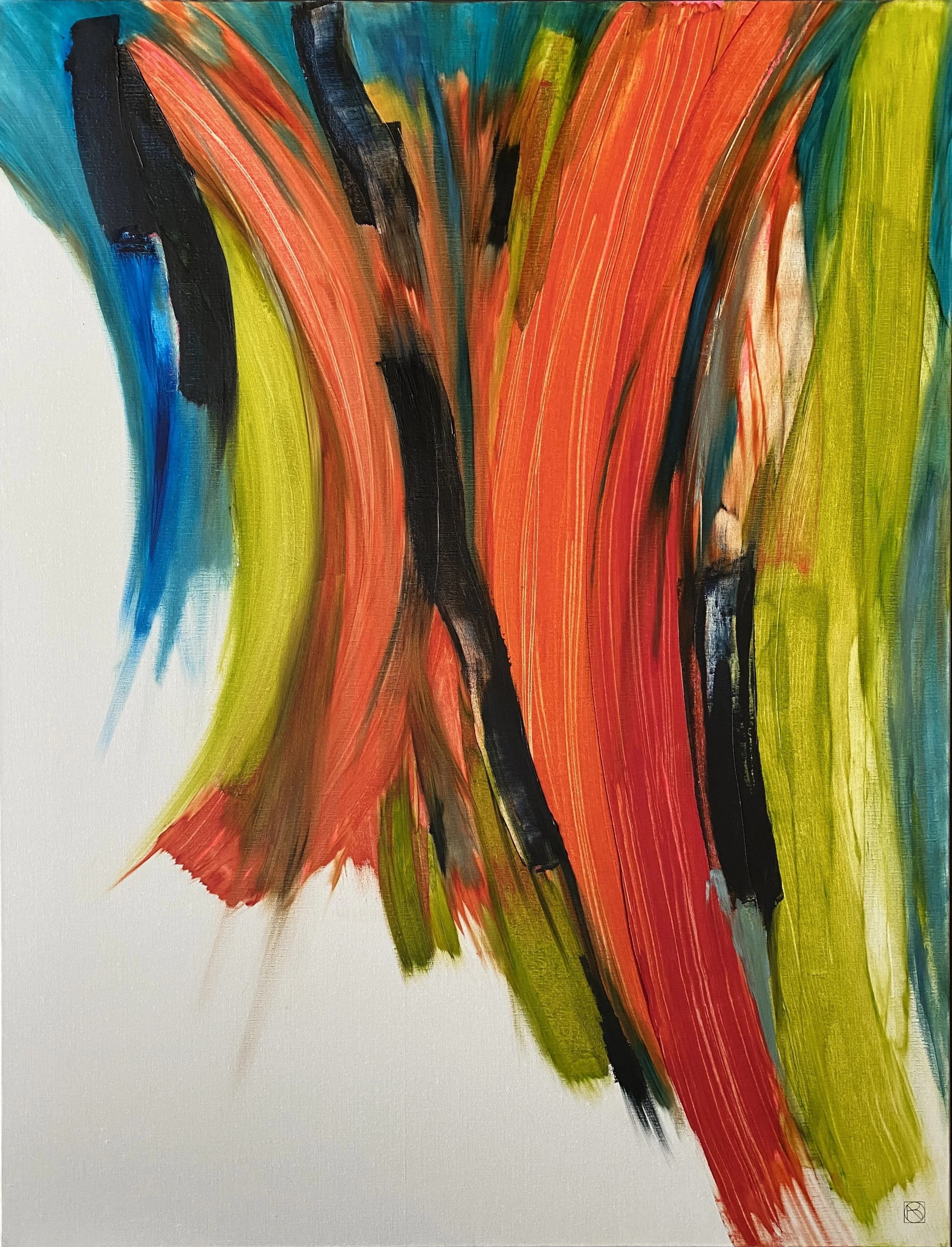 Instinct, huile sur toile, 89X116