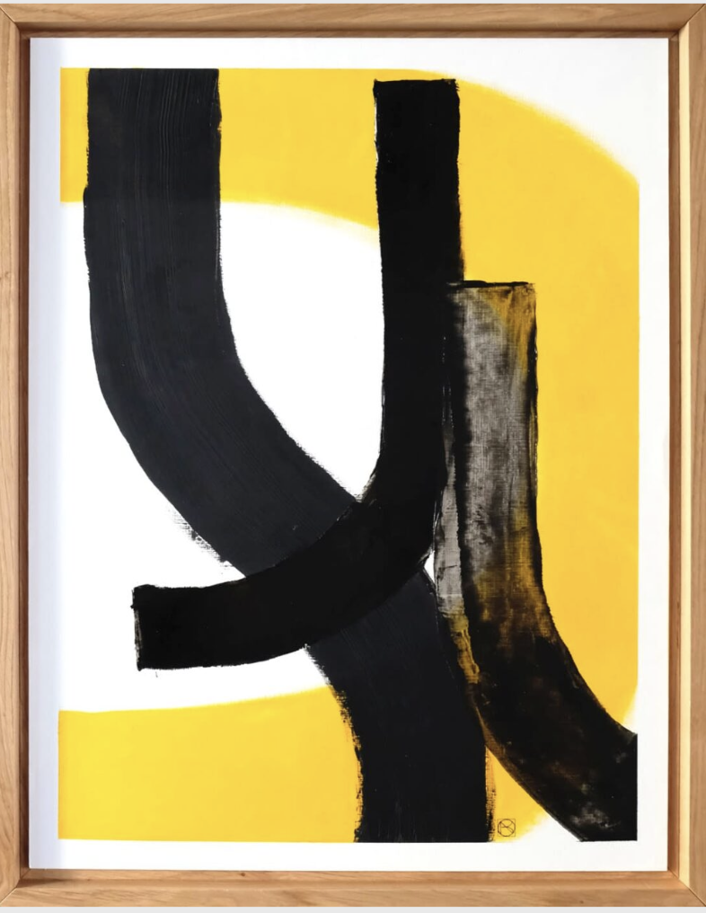Lumières Noires jaune moyen, Réalisée en 2023, cette œuvre est unique.
Monogrammé (en bas) puis signé, daté et titré 'Nadia Barbotin Lumières Noires 2023'
Peinture à l'huile sur papier
70 x 55 cm