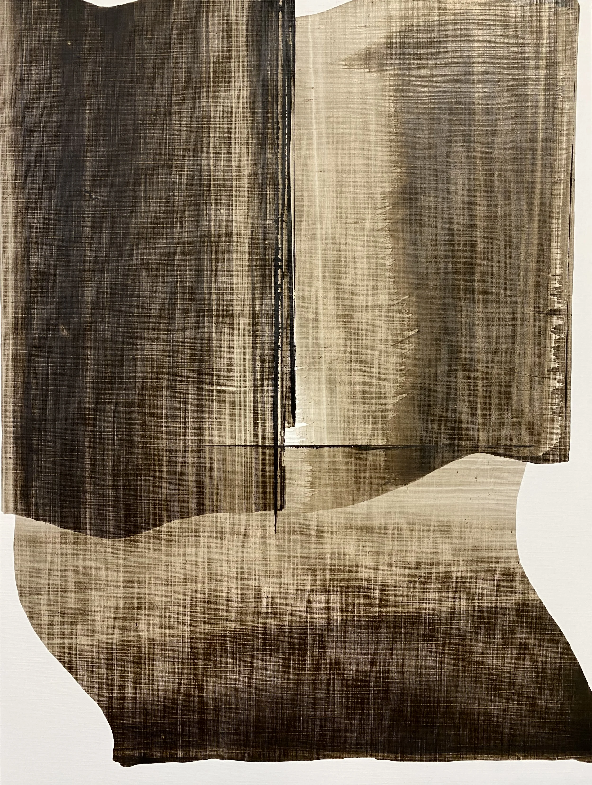 Tourbillons et Connexions, encre sur papier toilé, 30X40