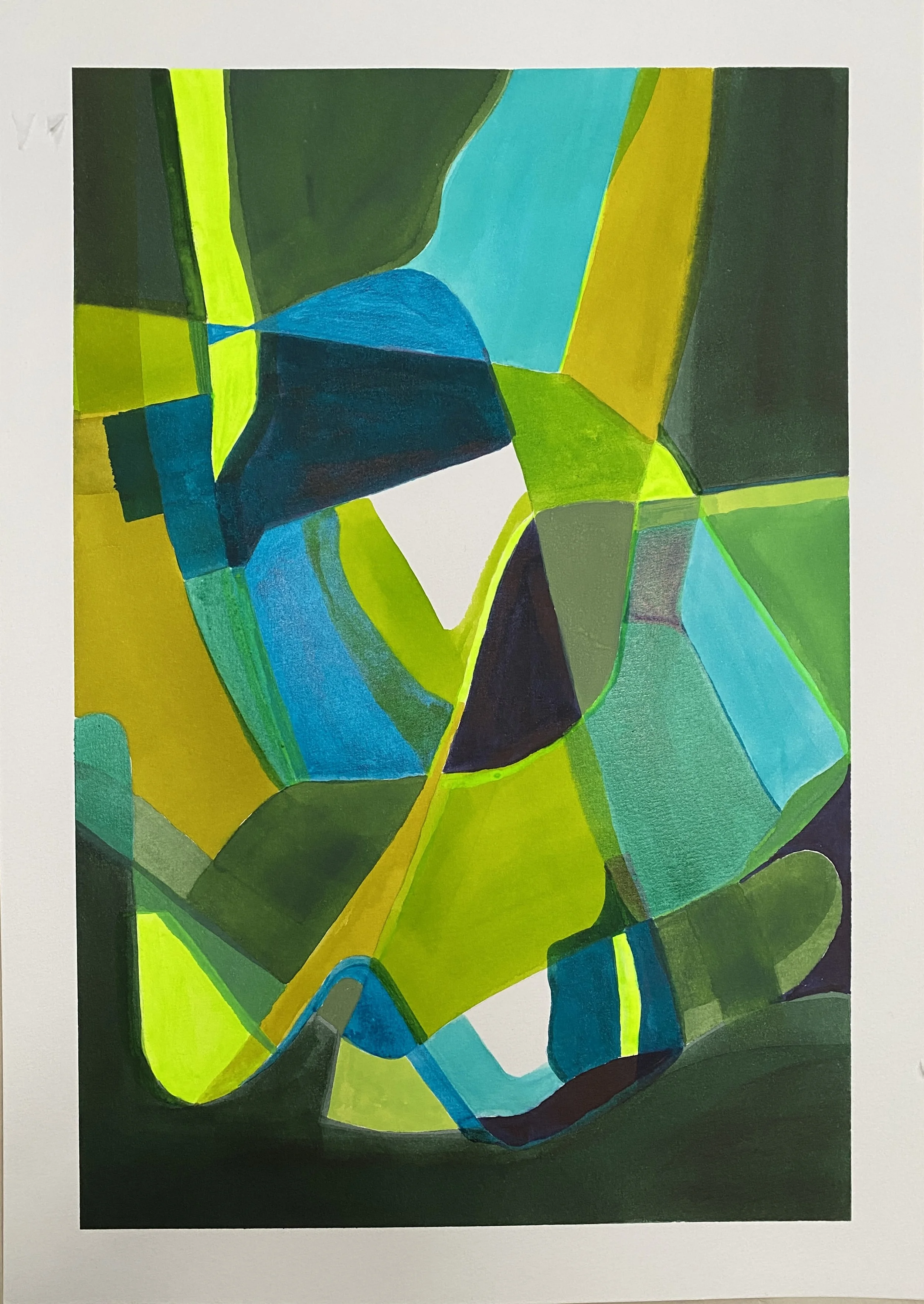 Fragments, encre sur papier aquarelle, 29,7X42