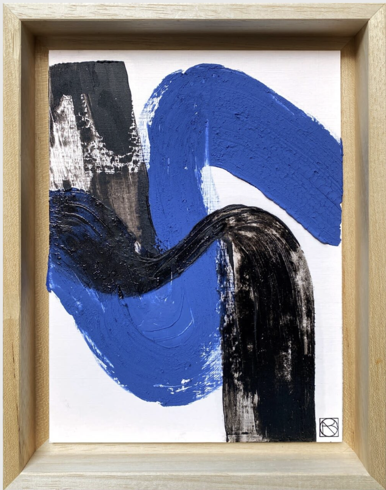 Mini Lumières Noires bleu, Réalisée en 2023, cette œuvre est unique.
Monogrammé (en bas)
Peinture à l'huile sur papier
28 x 22 cm