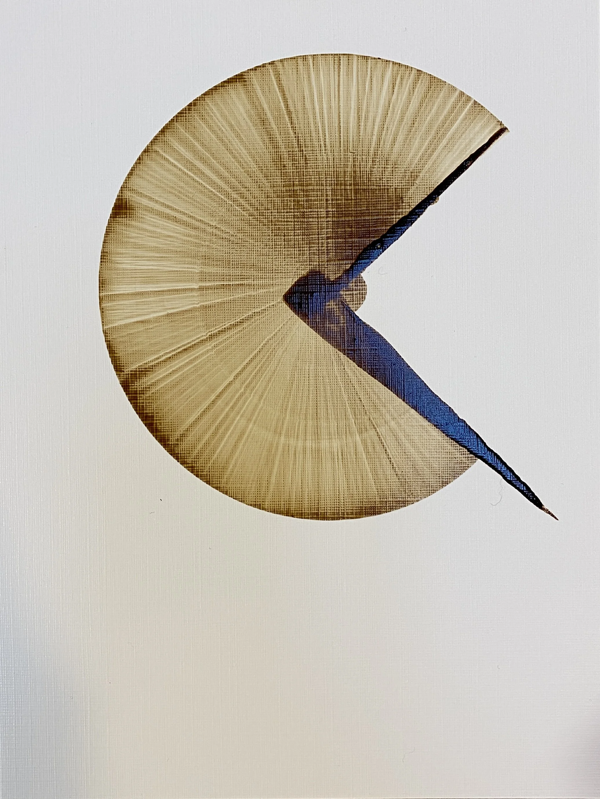 Tourbillons et Connexions, encre sur papier toilé, 15X20