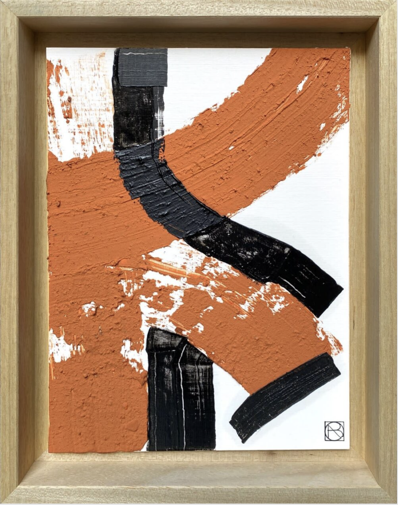 Mini Lumières Noires rouille 1, Réalisée en 2023, cette œuvre est unique.
Monogrammé (en bas)
Peinture à l'huile sur papier
28 x 22 cm