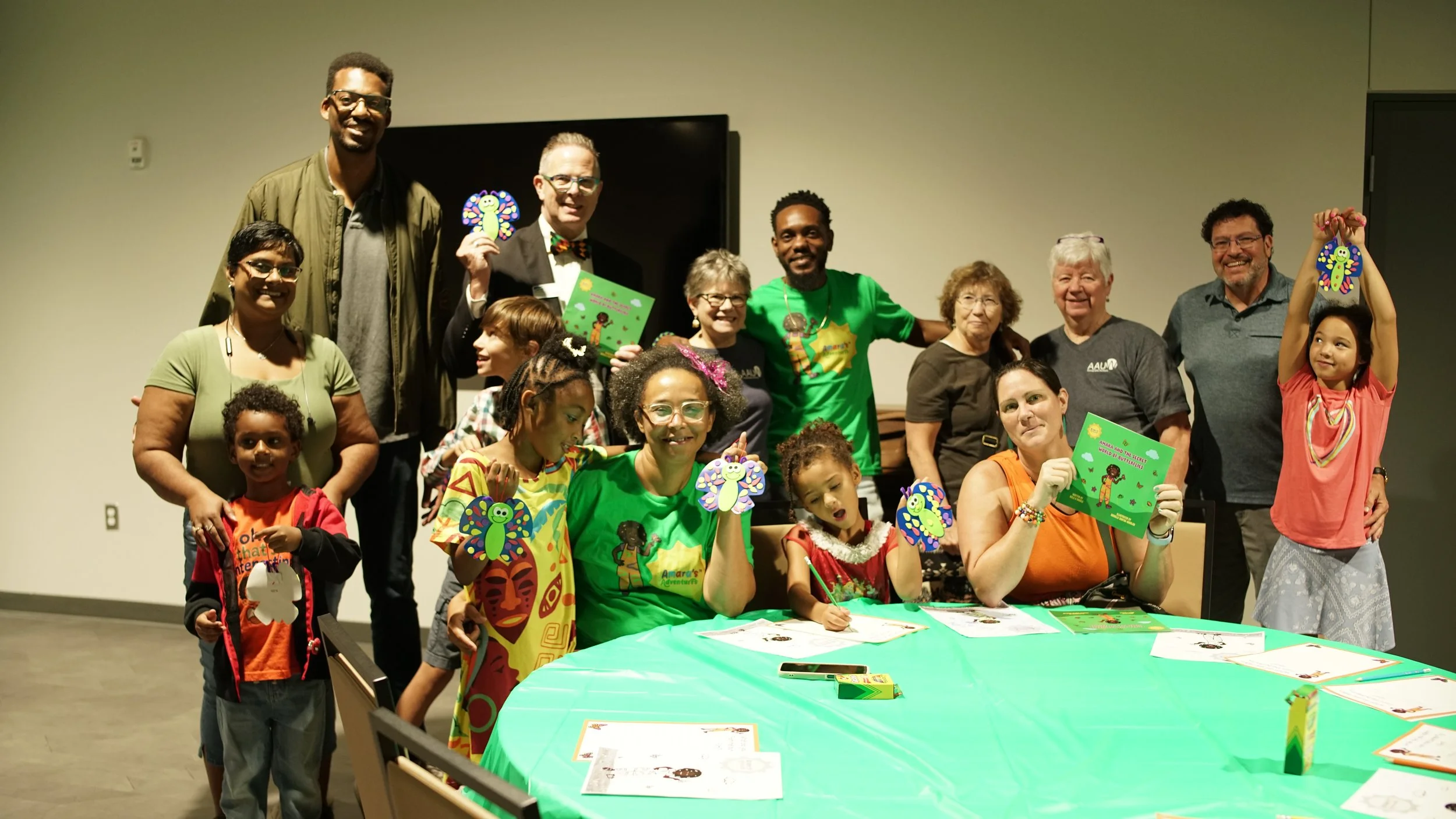 Children, families, and the Diaspora Whispers team at the 4th Annual It's Cool to Learn in Roanoke, Virginia