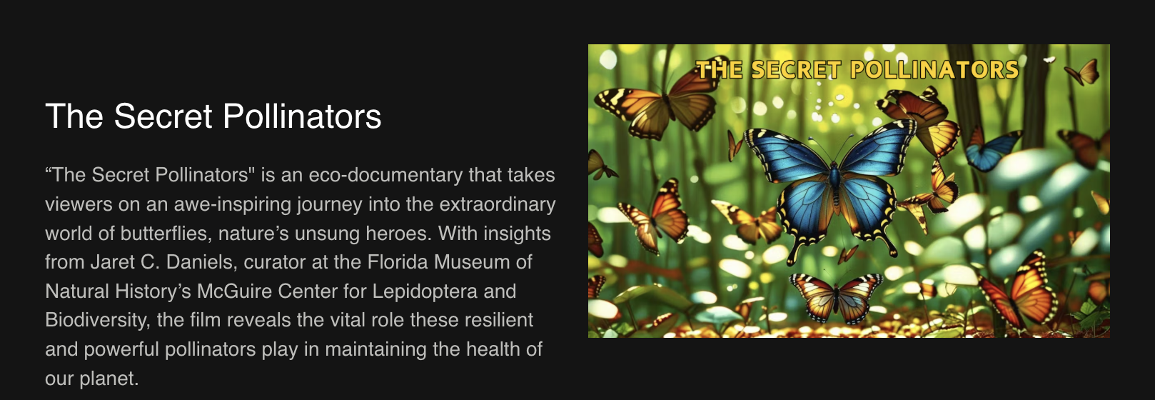 The Secret Pollinators details