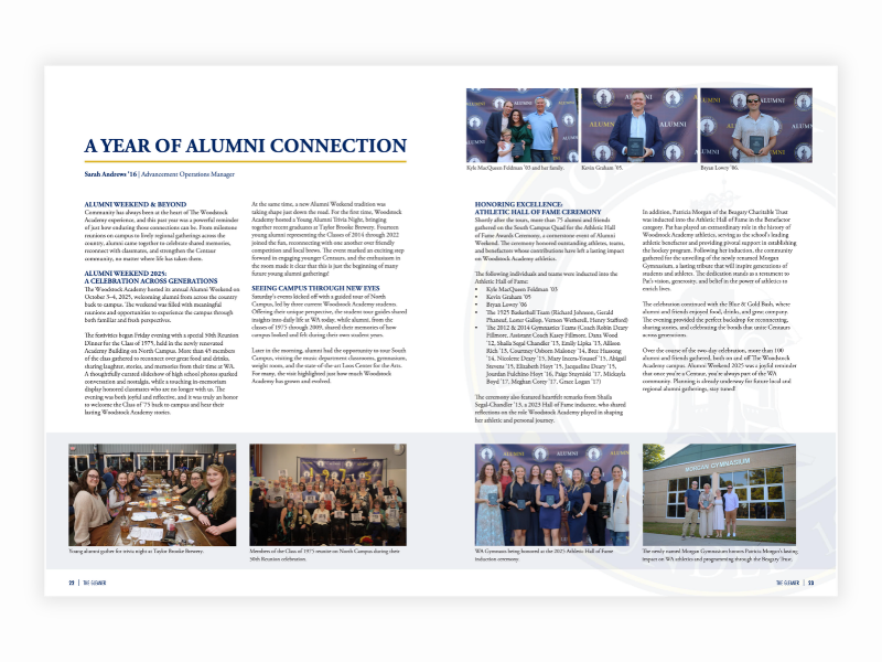 A recap of the past year of alumni events and connections