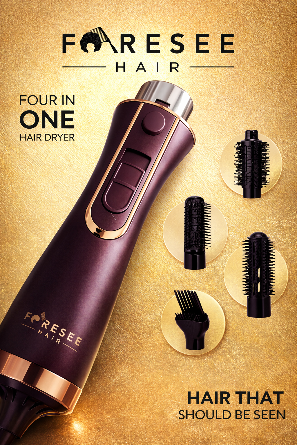FORESEE 4 IN 1 HAIR DRYER & STYLER