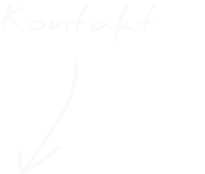 Weißer Pfeil zeigt auf den Schriftzug 'Kontakt' auf schwarzem Hintergrund.