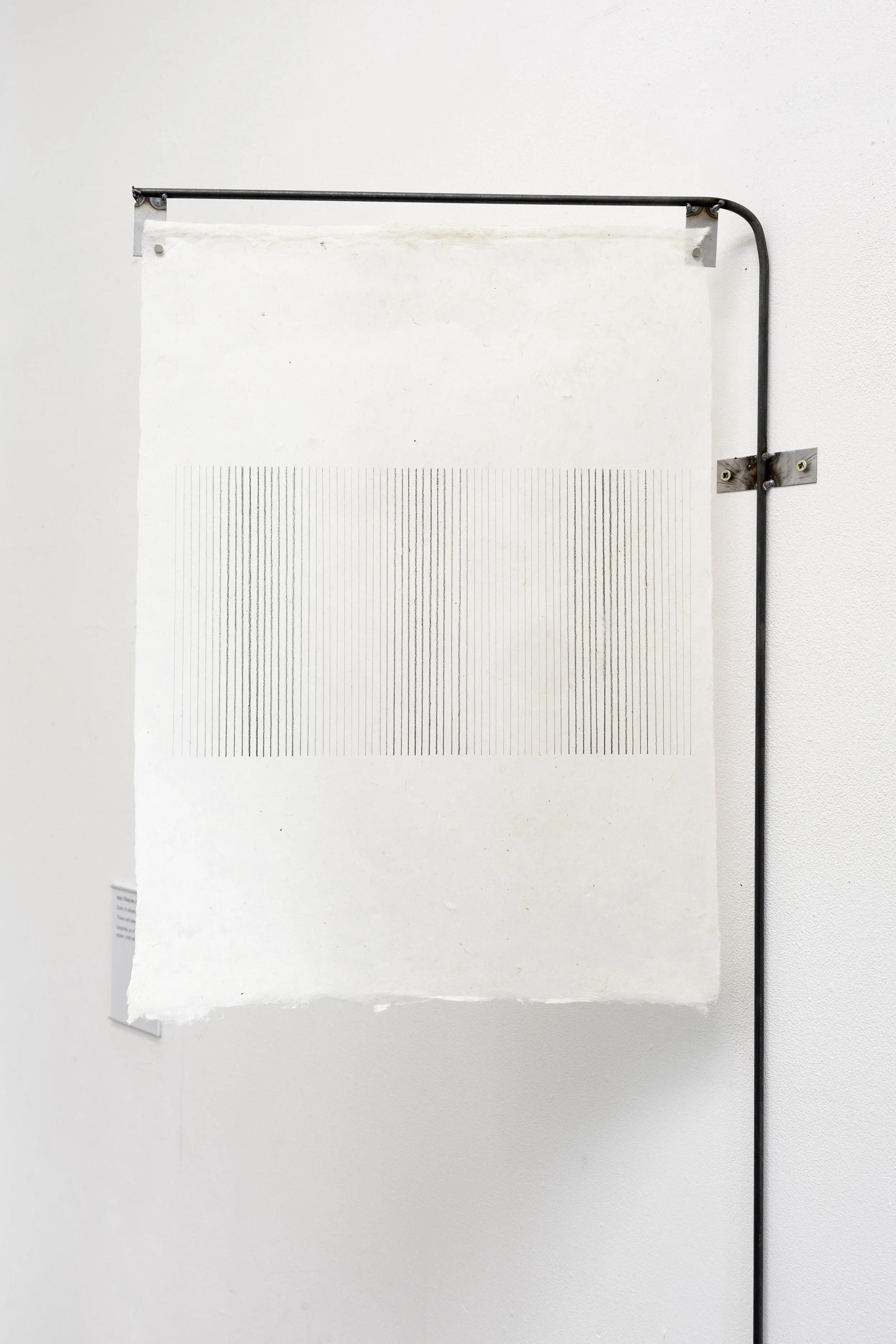even in absence 
there will be signs 
(2026)
Graphite on Nepalese paper with Mild Steel