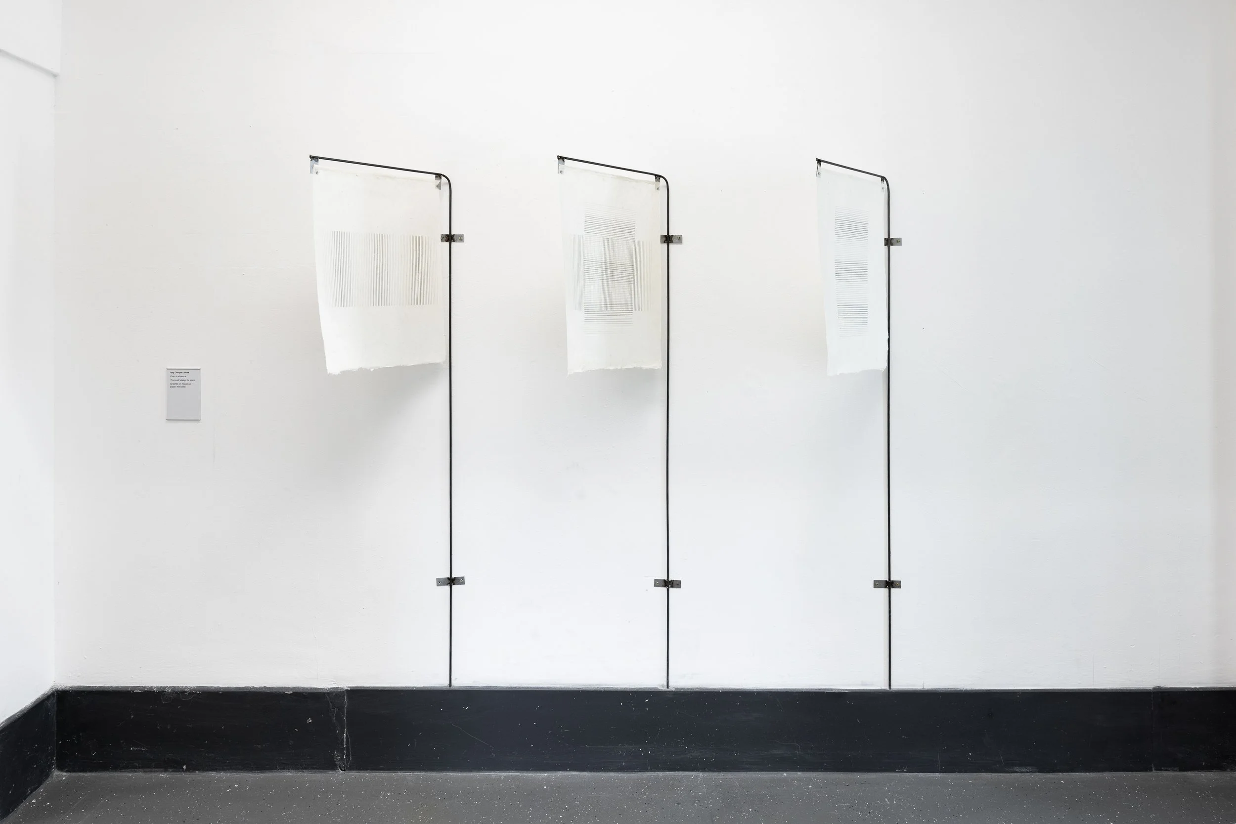 even in absence 
there will be signs 
(2026)
Graphite on Nepalese paper with Mild Steel