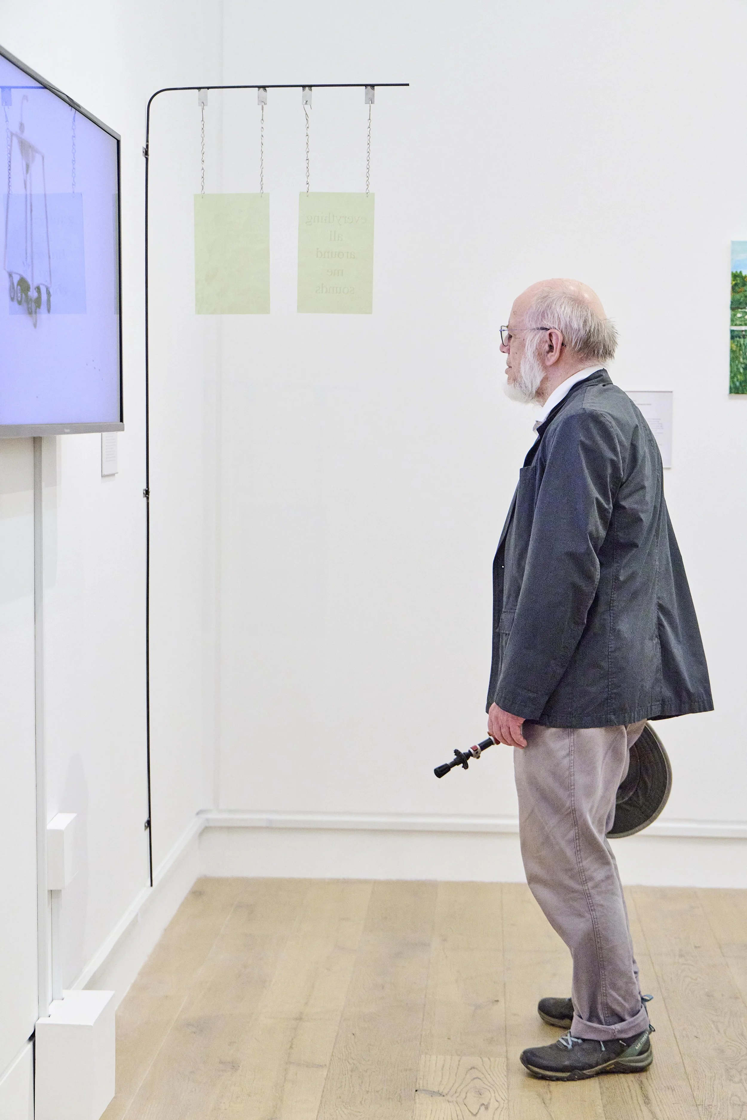 everything all around me sounds//in a frequency i don't understand, 2025, etched glass, steel, silver, Leeds 
As seen in Making Space Exhibition at the Stanley and Audrey Burton Gallery