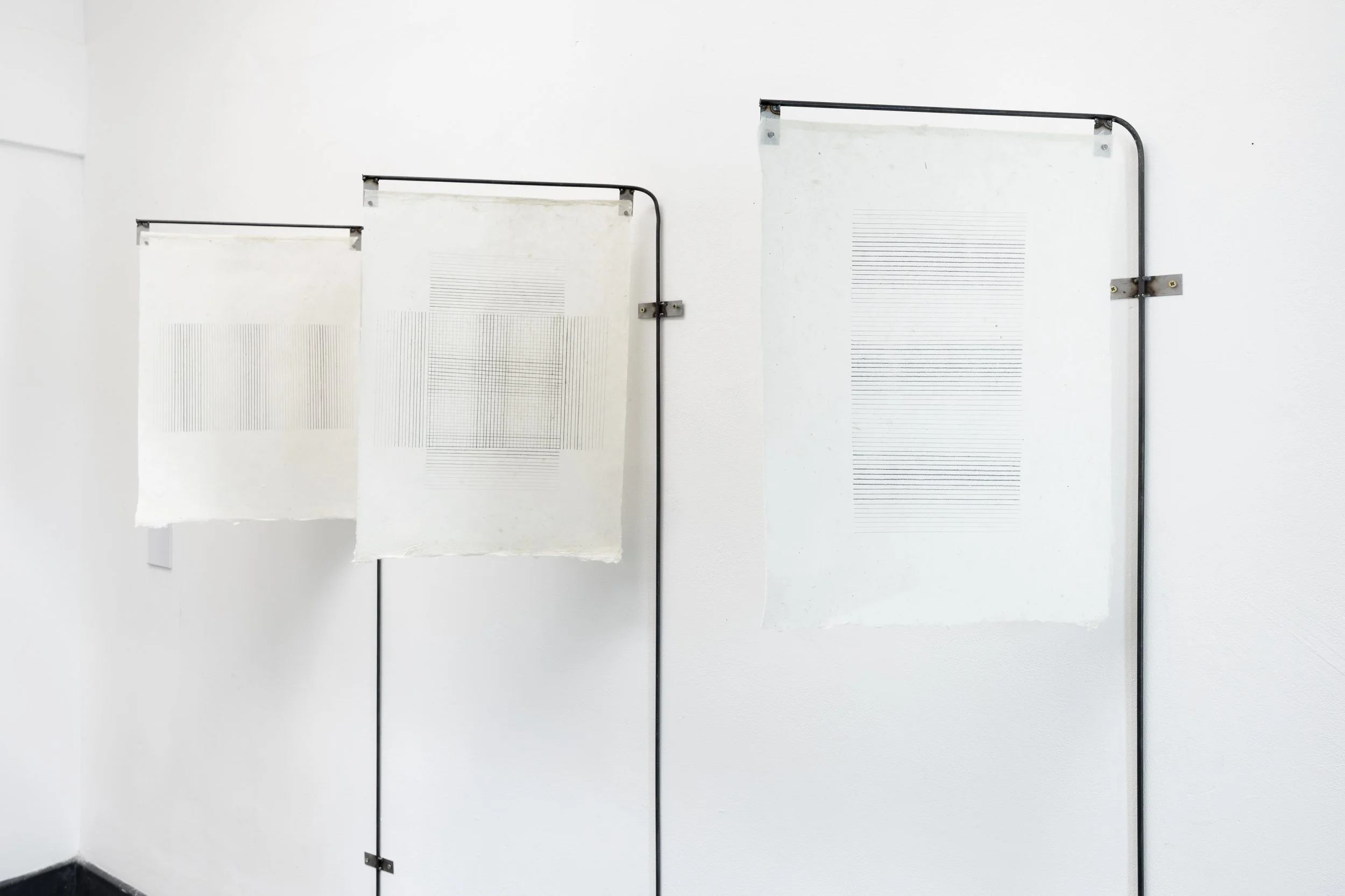 even in absence 
there will be signs 
(2026)
Graphite on Nepalese paper with Mild Steel