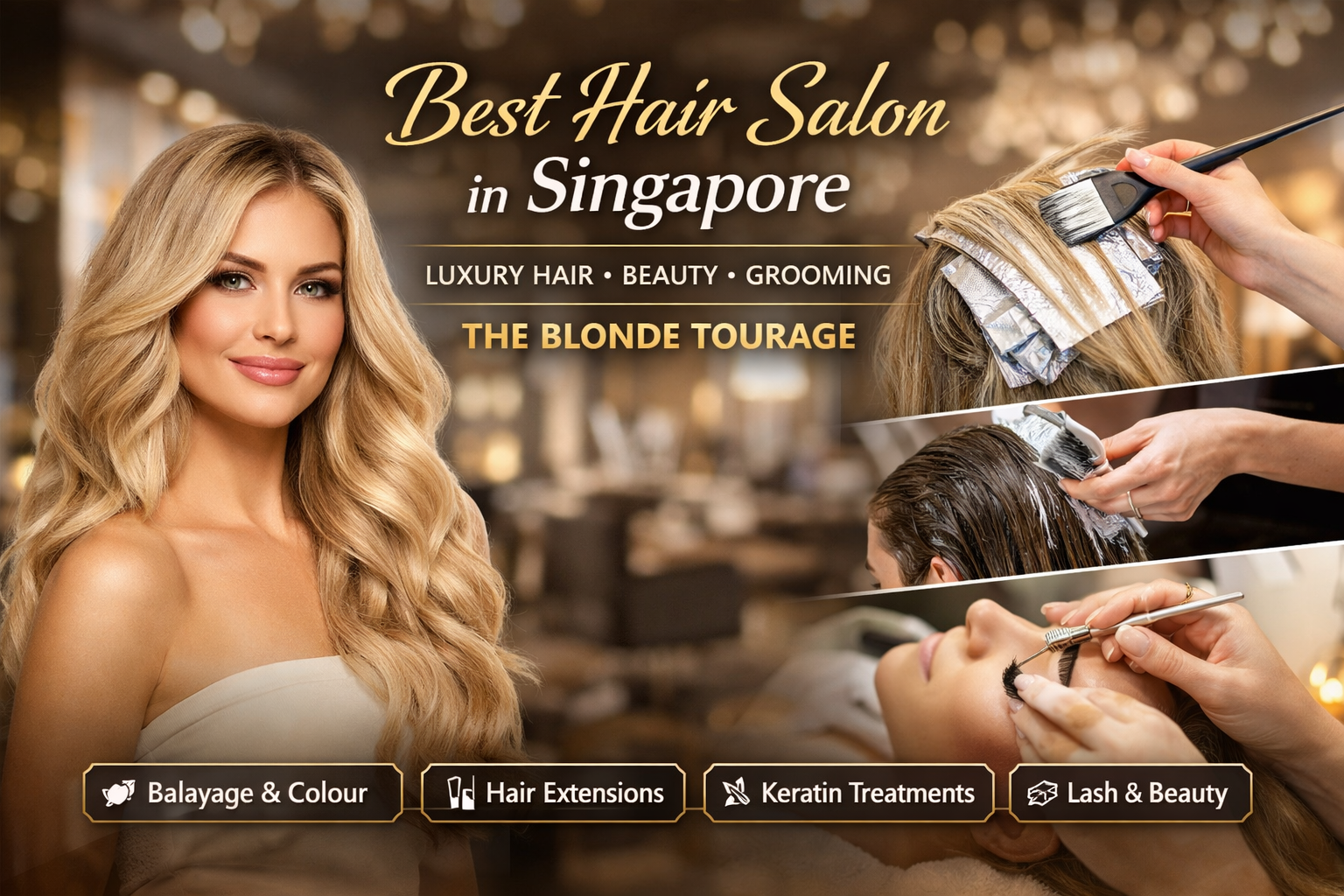 Best Hair Salon in Singapore | The Blonde Tourage