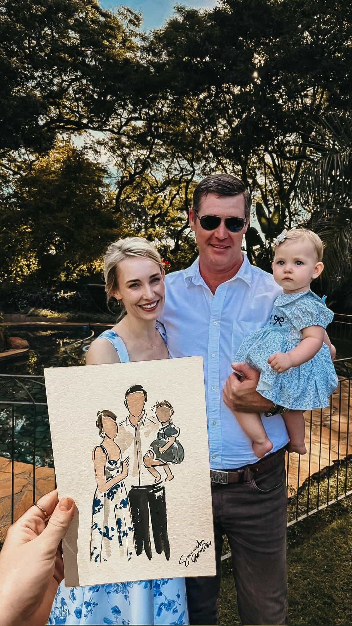 live wedding portrait artist zimbabwe luxury wedding entertainment