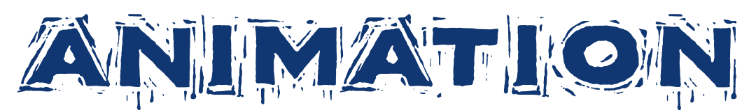 Stylized text reading 'ANIMATION' with a grungy, distressed font effect.