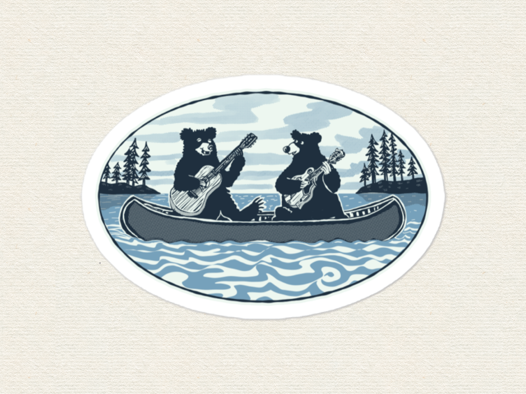 Gum-Tree Canoe Sticker
