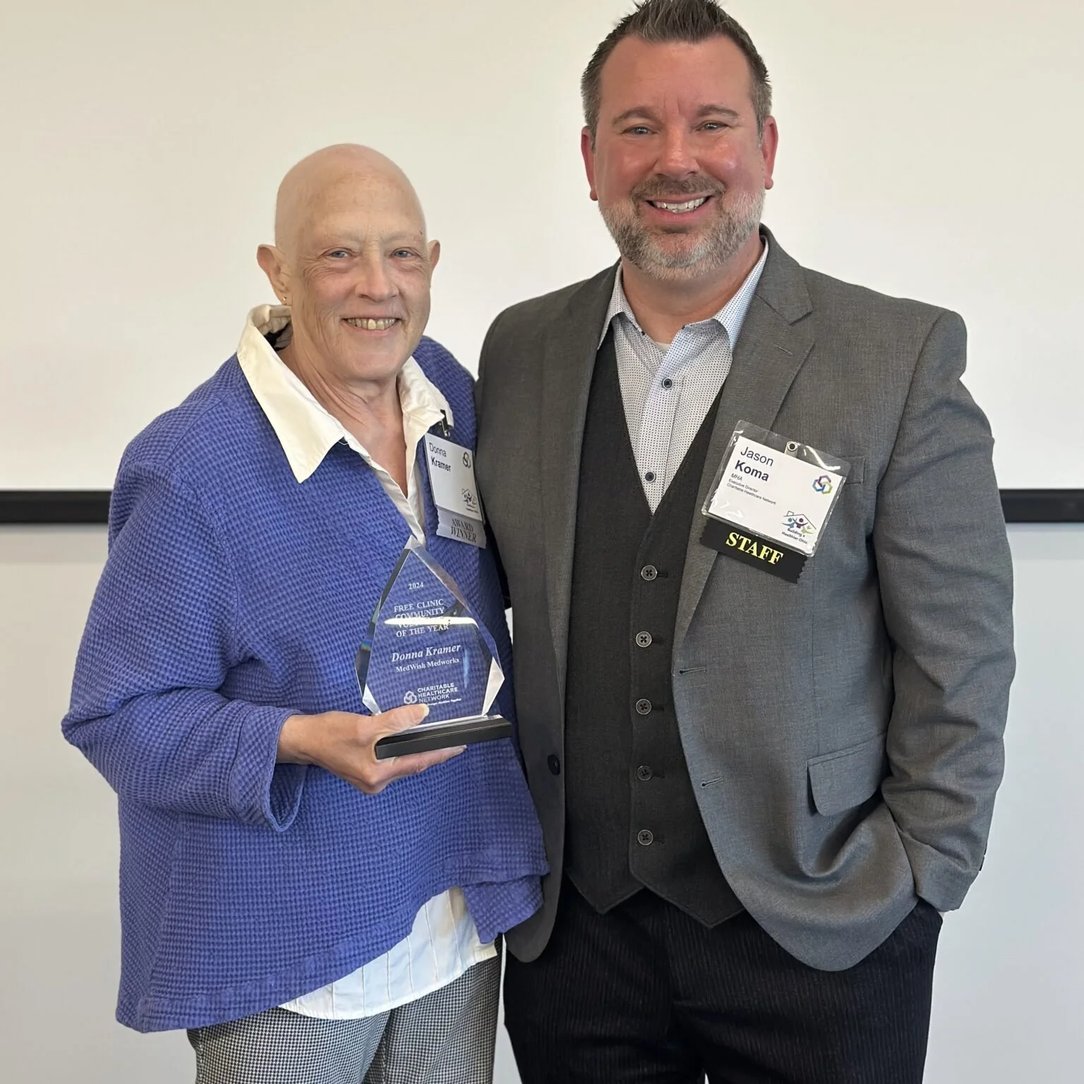 Donna Kramer Named 2024 Free Clinic Volunteer of the Year