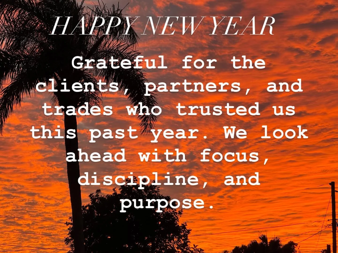 As we begin the New Year, we&rsquo;re taking a moment to reflect on the work completed, the challenges navigated, and the relationships built along the way. Every project is the result of collaboration, trust, and attention to detail&mdash;from conce
