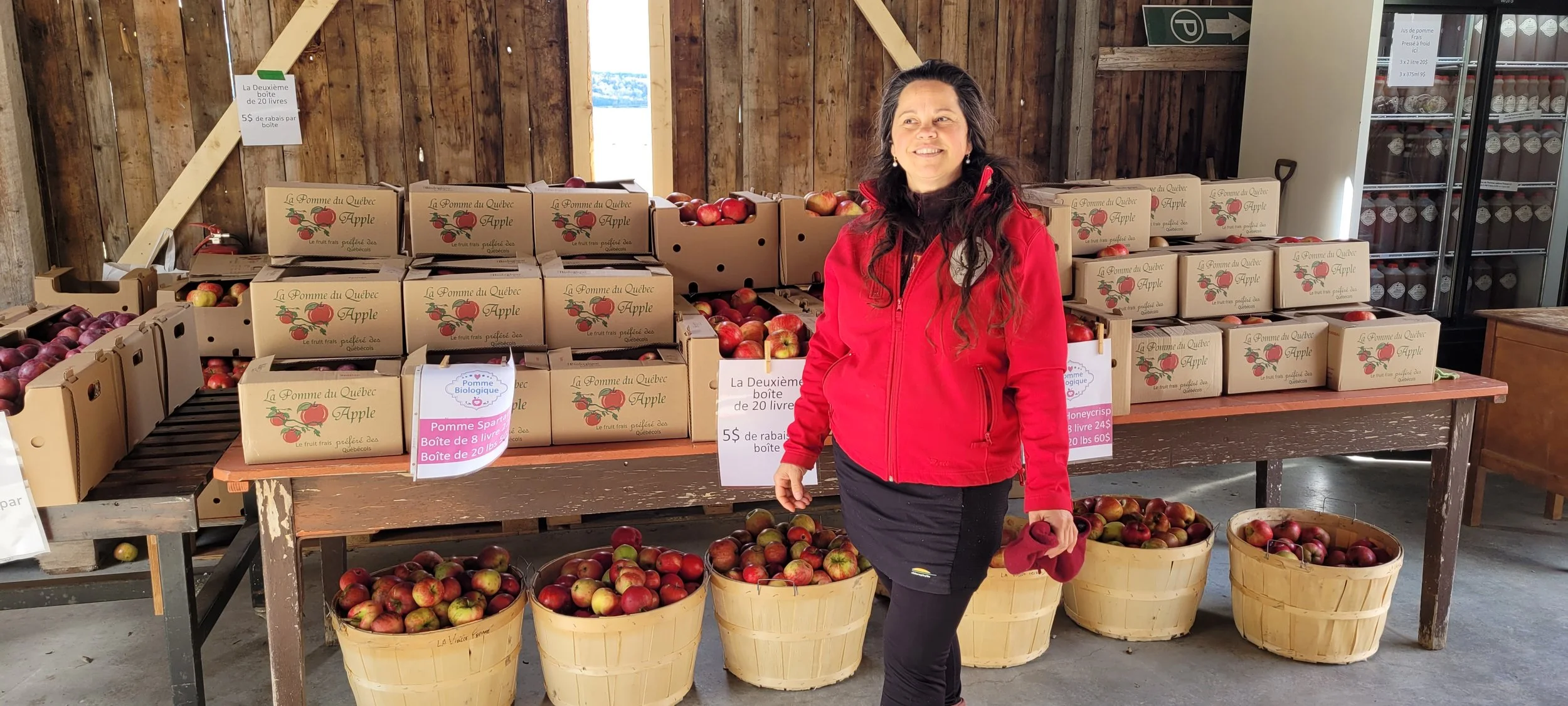 Réservez votre boîte de pomme biologique