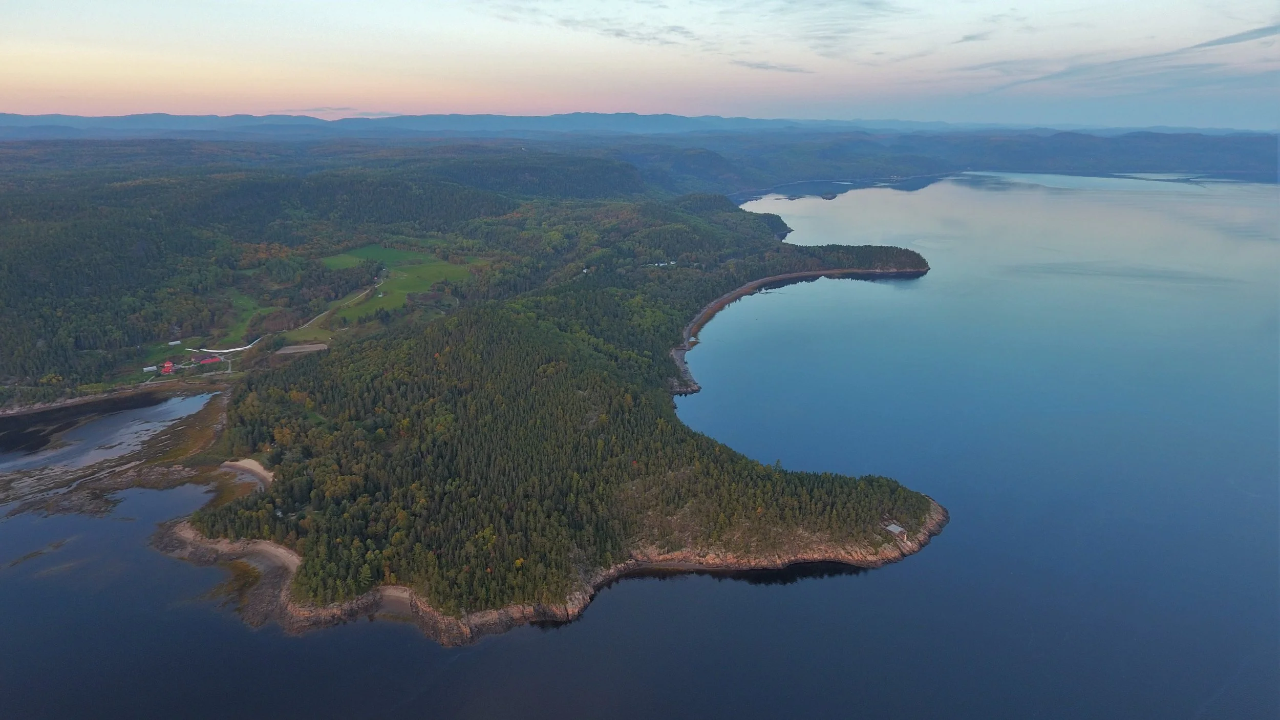 La pointe-aux-pins vu de haut